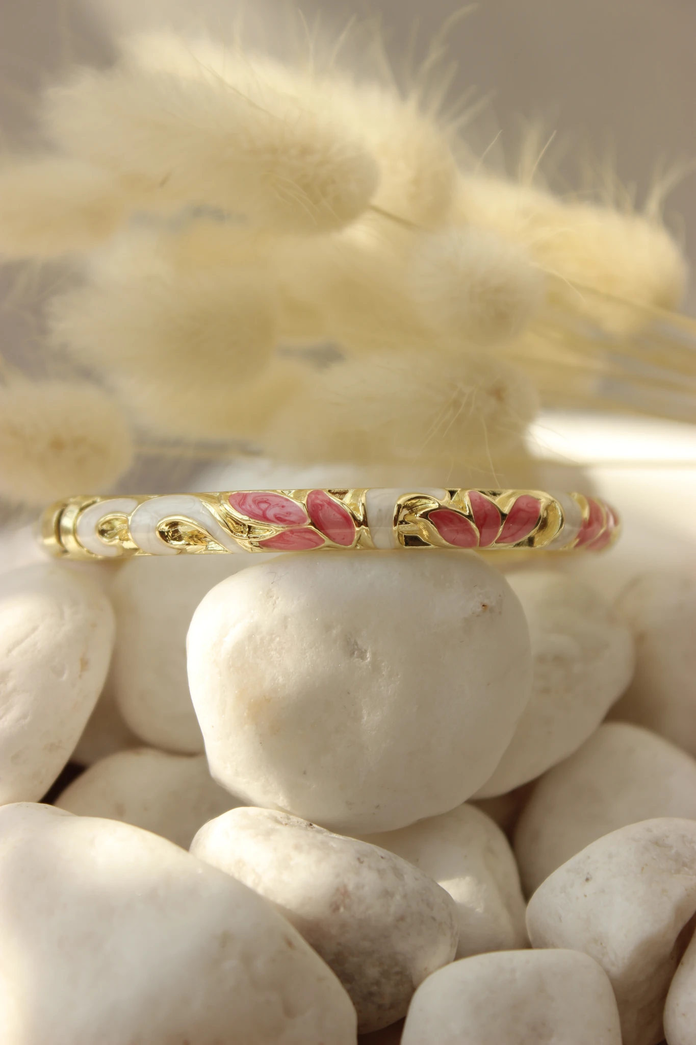 Rosaline Leaf Çelik Kelepçe