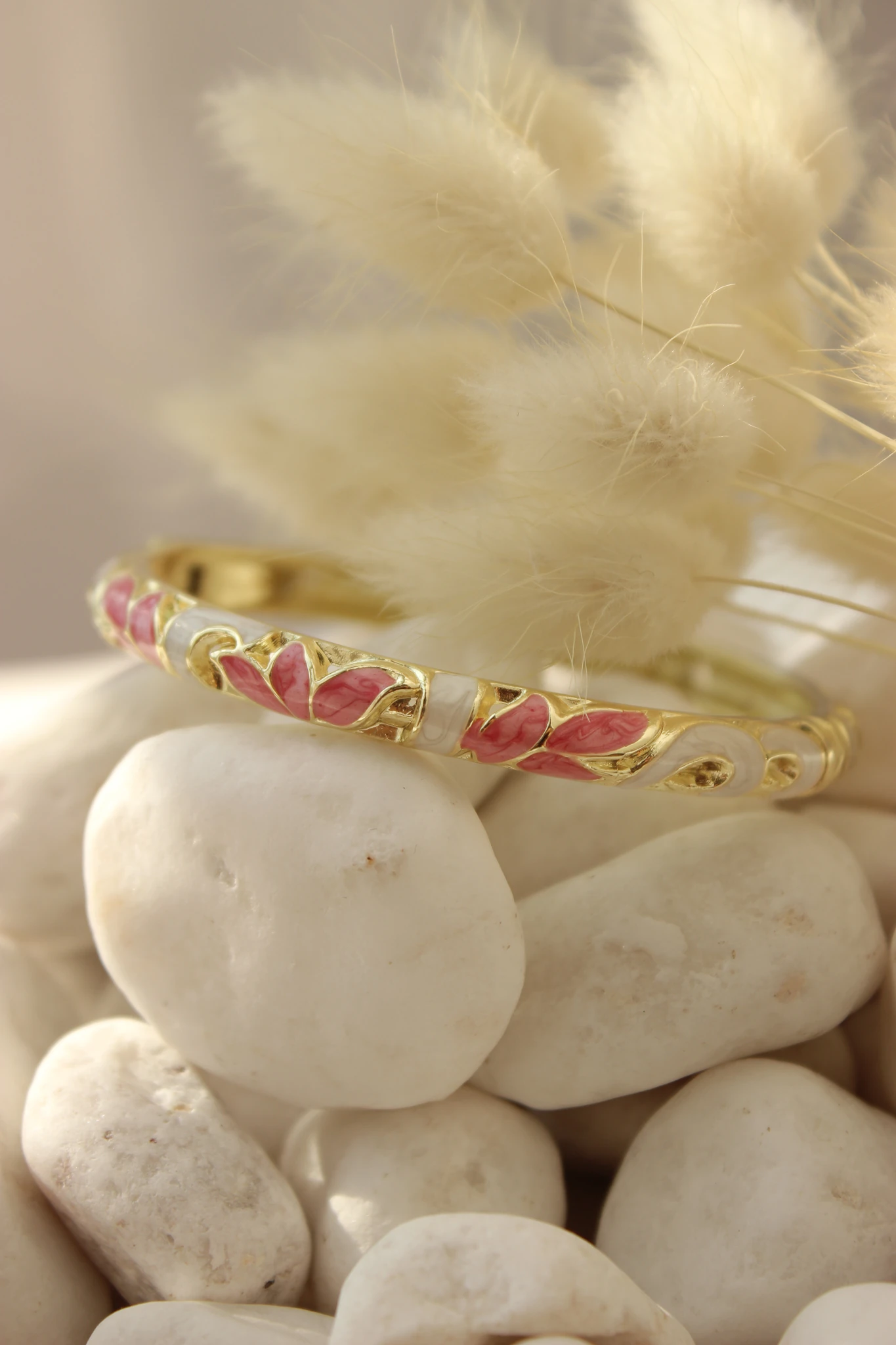 Rosaline Leaf Çelik Kelepçe