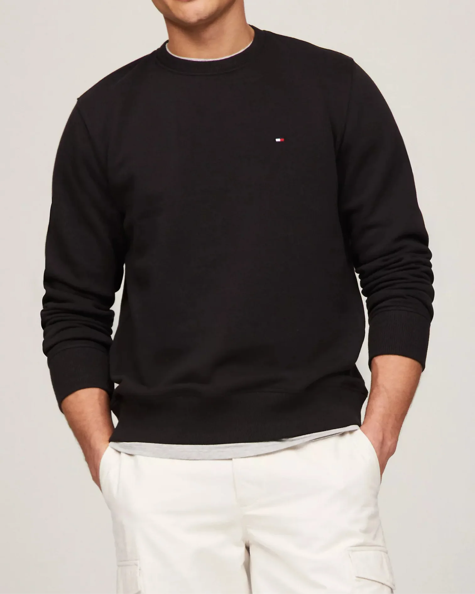 Solid Crewneck Sweatshirt
