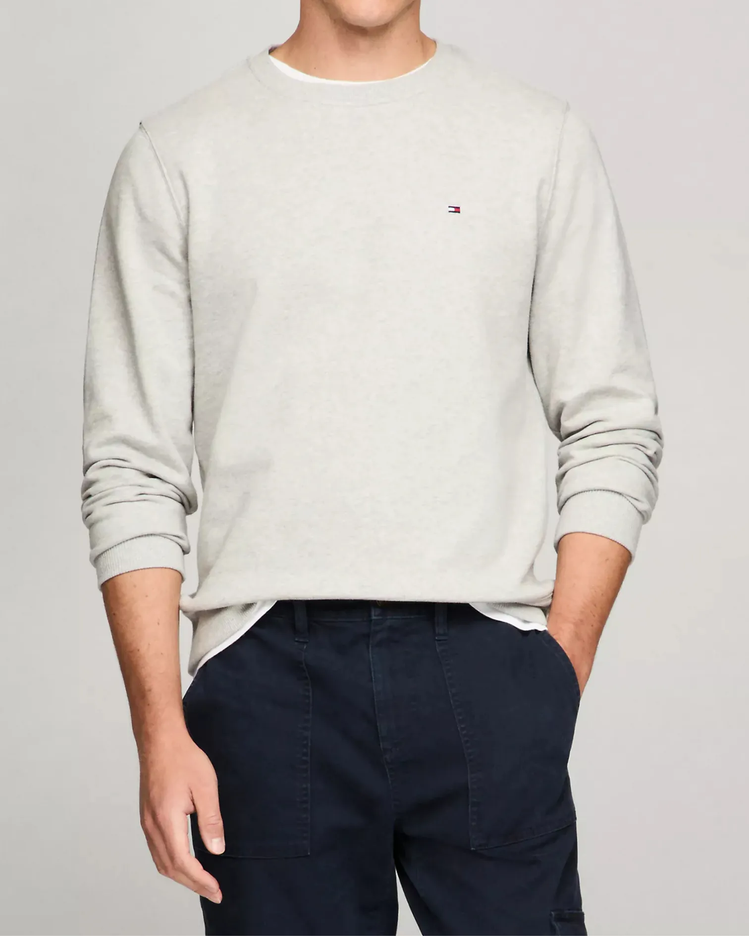 Solid Crewneck Sweatshirt