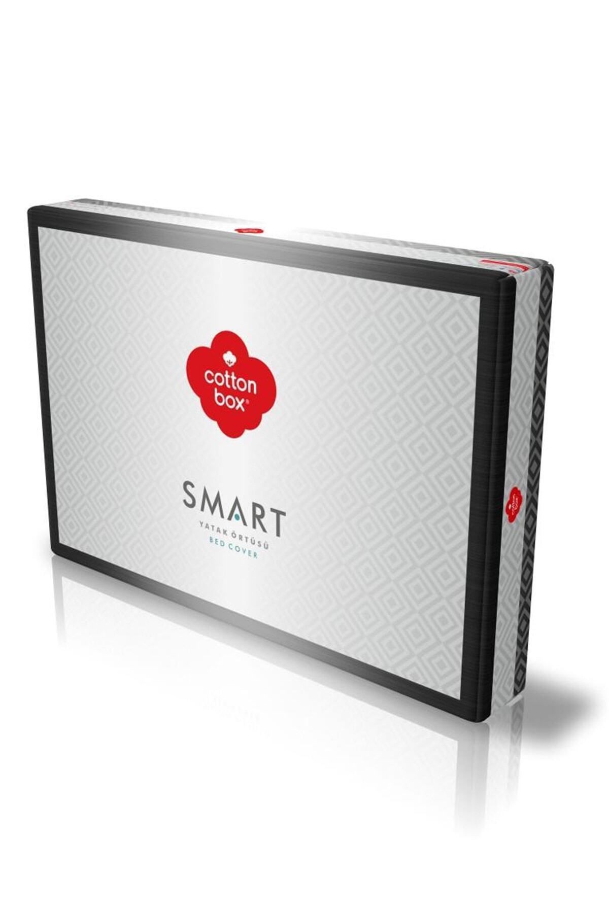 Smart Çift Kişilik Yatak Örtüsü Carita Antrasit