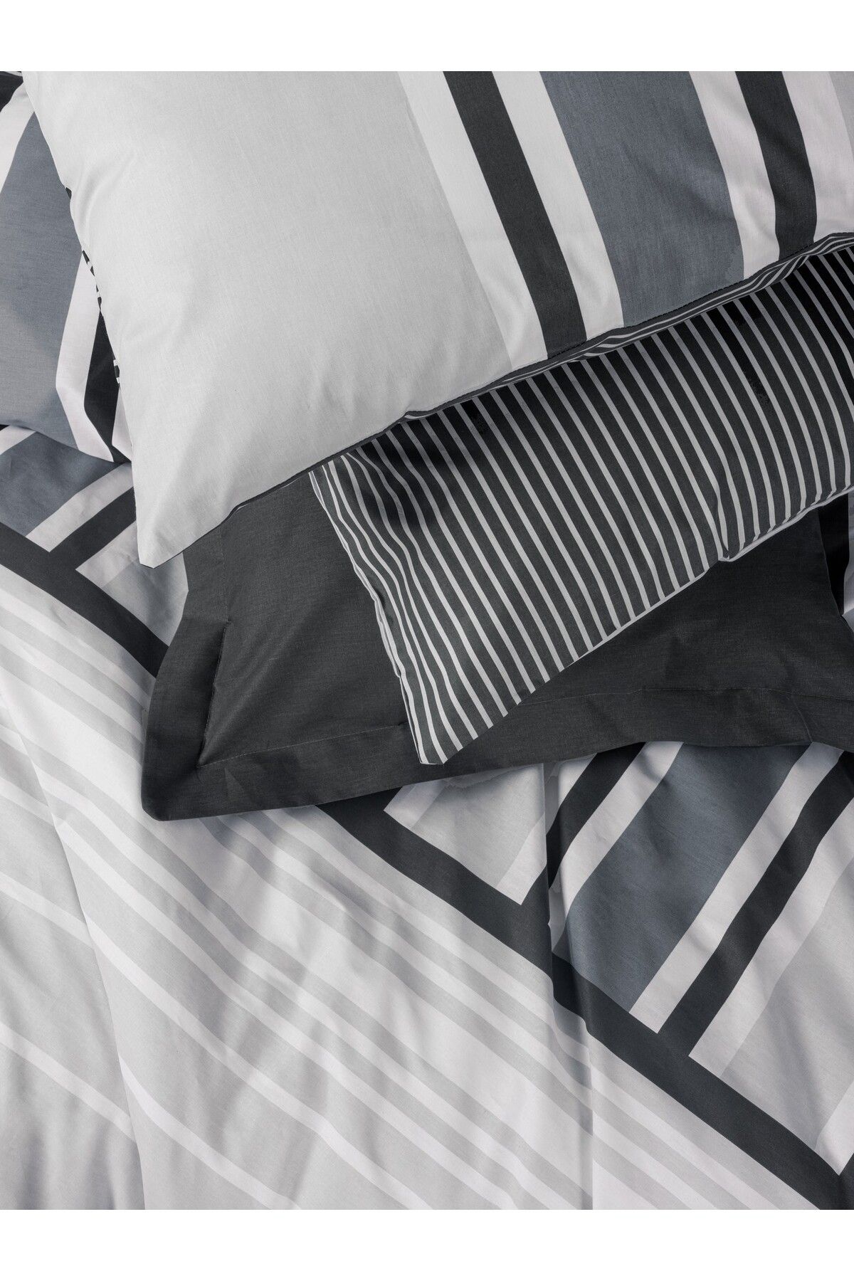 Nobil Ranforce Çift Kişilik Nevresim Takımı Nobby Antrasit