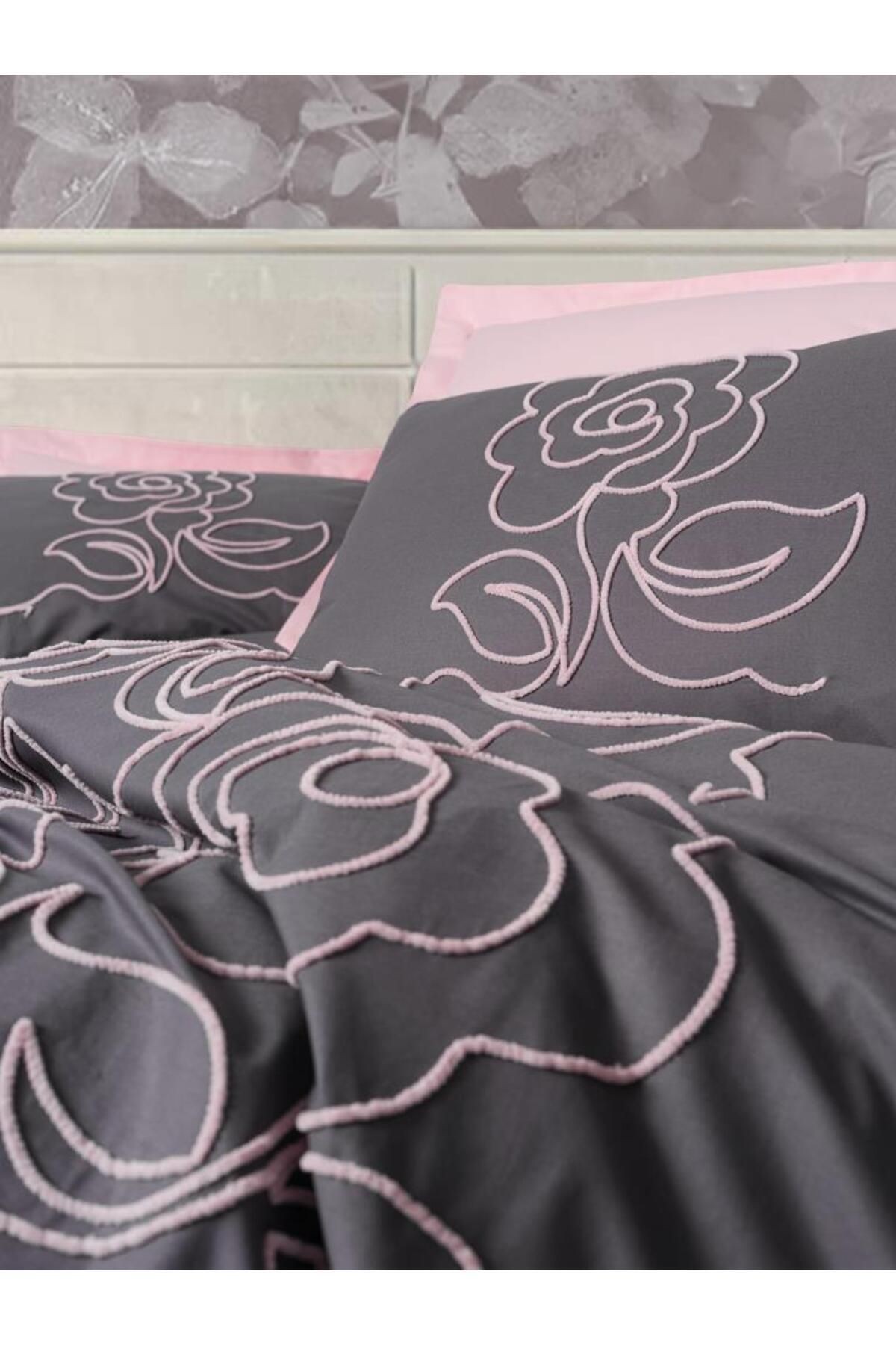 Brode Ranforce Çift Kişilik Nevresim Takımı Primula Pembe