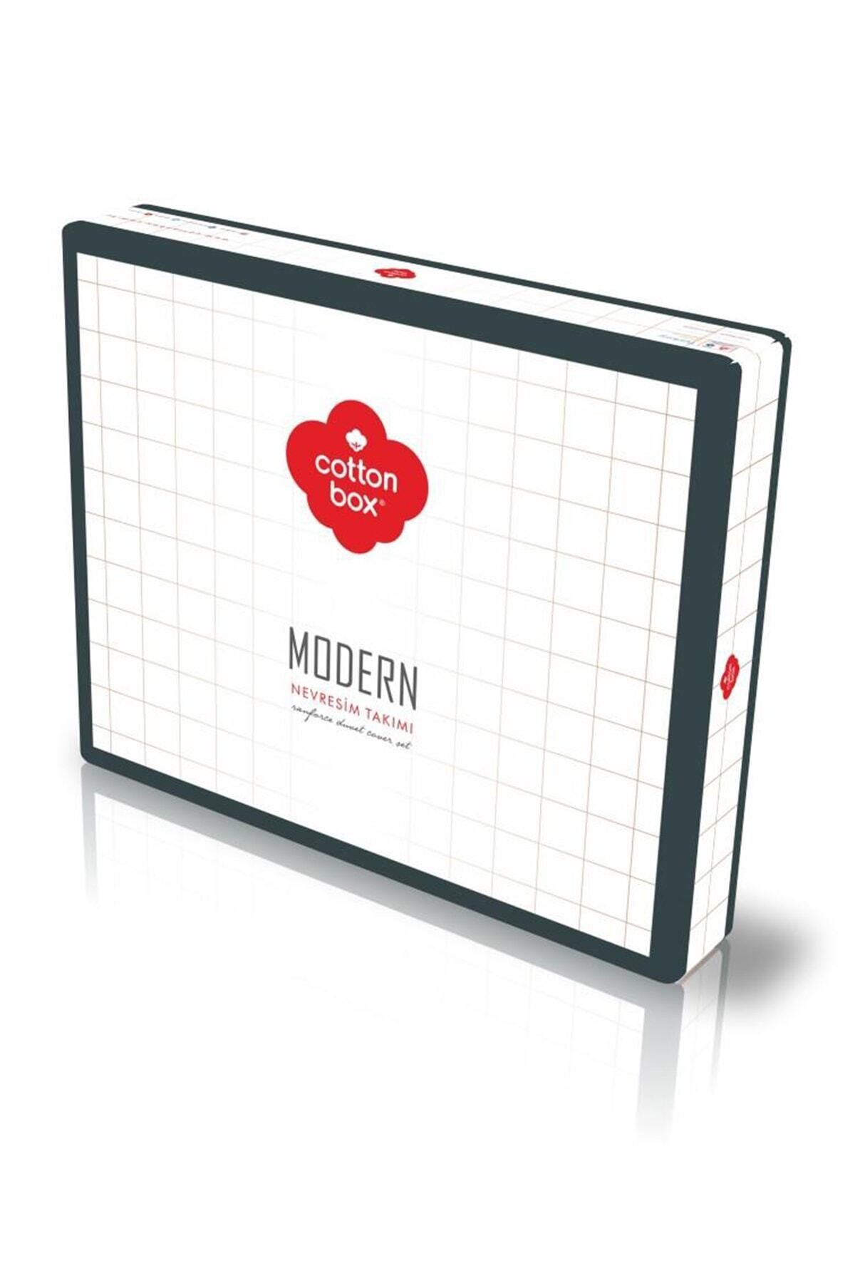 Modern Tek Kişilik Nevresim Takımı Orva Indigo