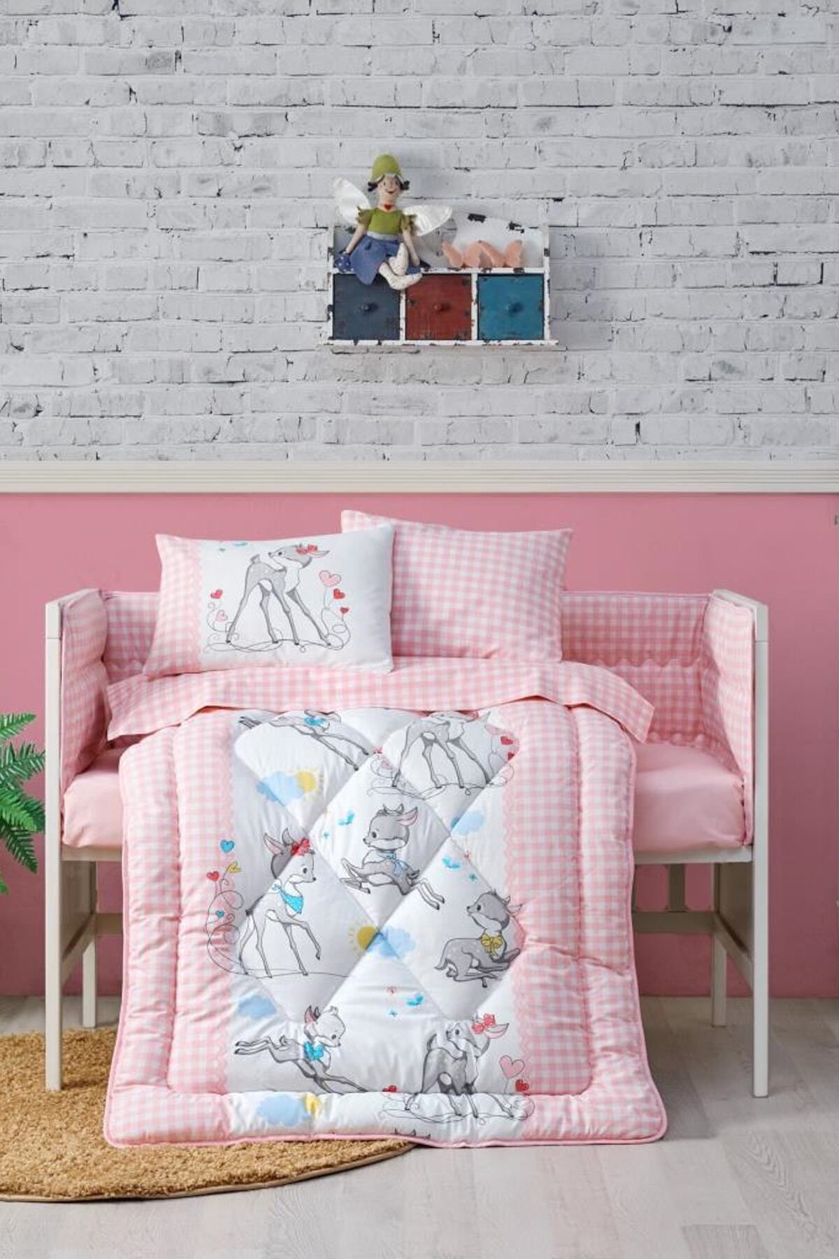 Bebek Uyku Seti Bambi Pembe