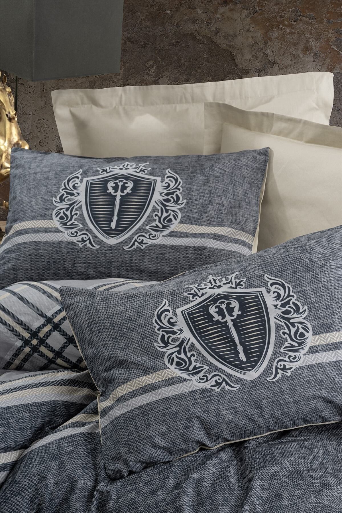 Masculine Çift Kişilik Nevresim Takımı Thor Bej