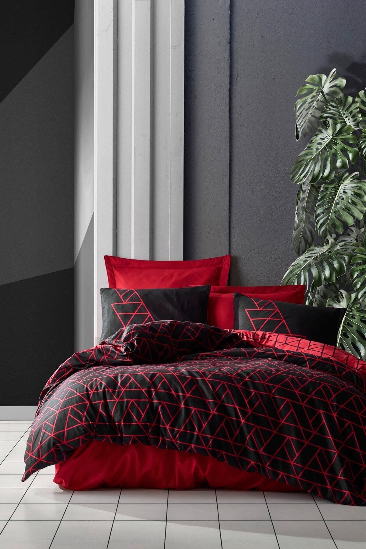 Dark Çift Kişilik Nevresim Takımı Shadow Bordo
