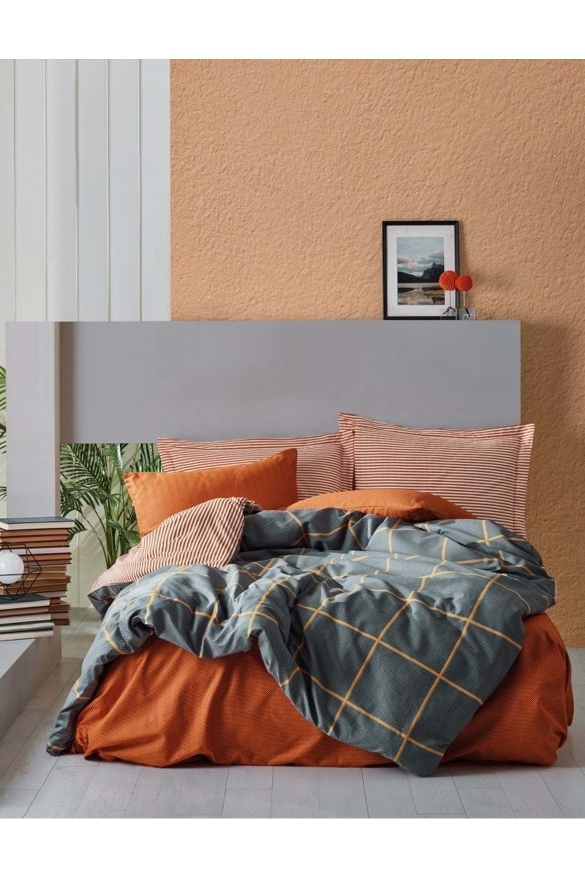 Modern Tek Kişilik Nevresim Takımı Stark Tarçın