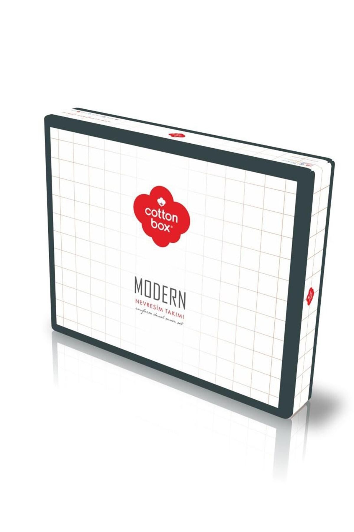 Modern Tek Kişilik Nevresim Takımı Root Vizon