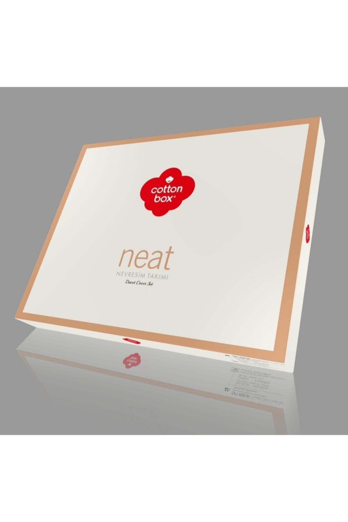 Neat Ranforce Krem Bej Çift Kişilik Nevresim Takımı
