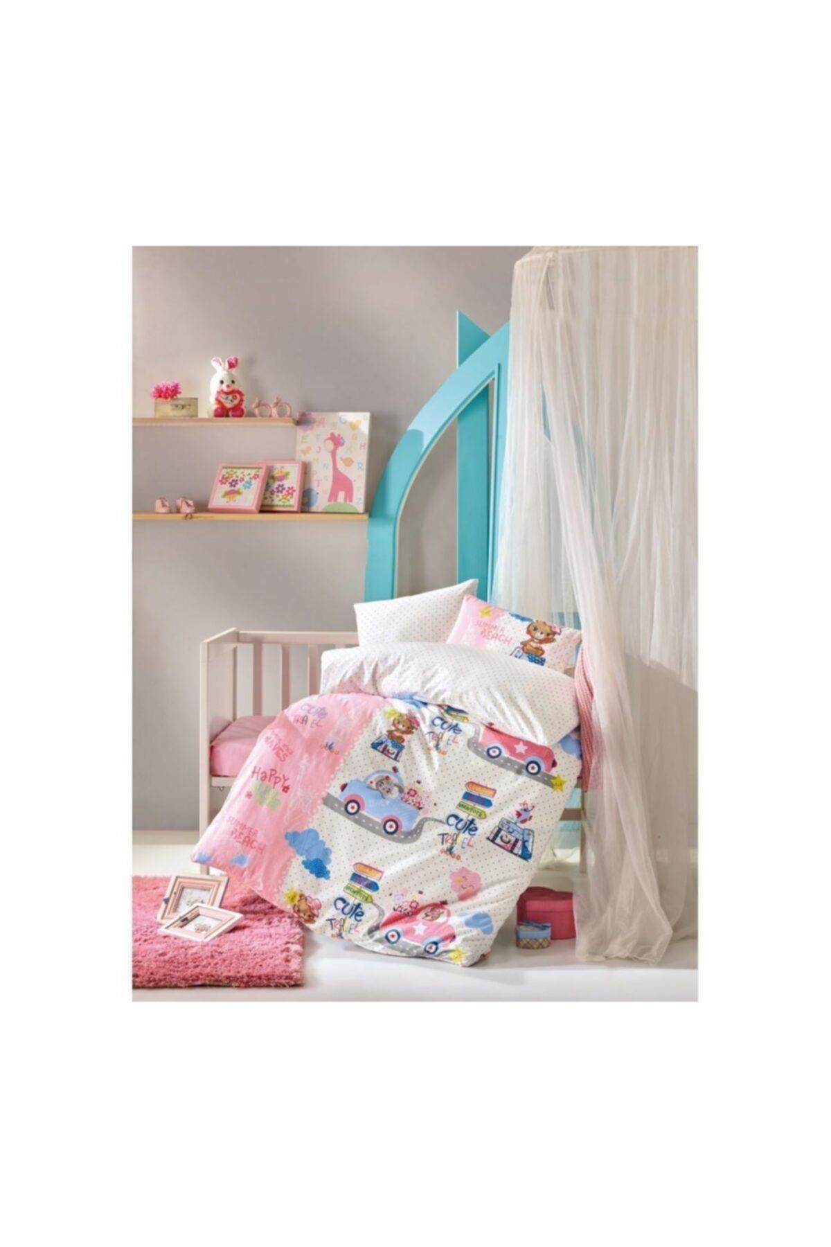 Bebek Nevresim Takımı 100x150 Sevimli Seyahat