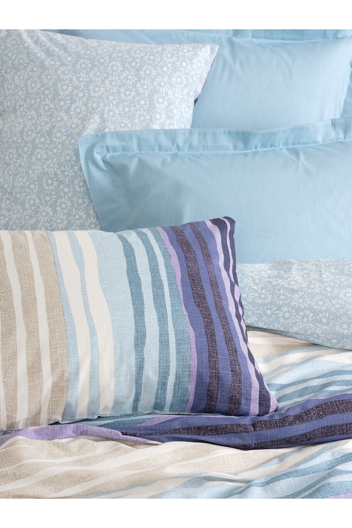 Line Ranforce Tek Kişilik Nevresim Takımı Fonte Mint