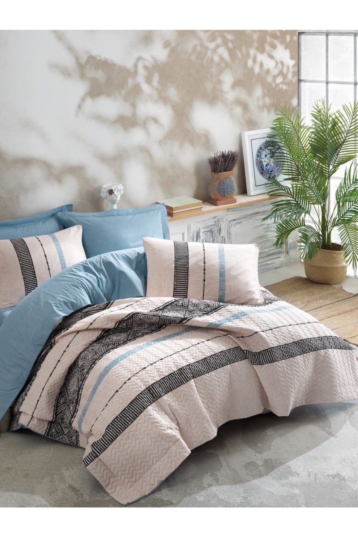 Cotton Box Misti Mint Ethnıc Ranforce Çift Kişilik Nevresim Takımı
