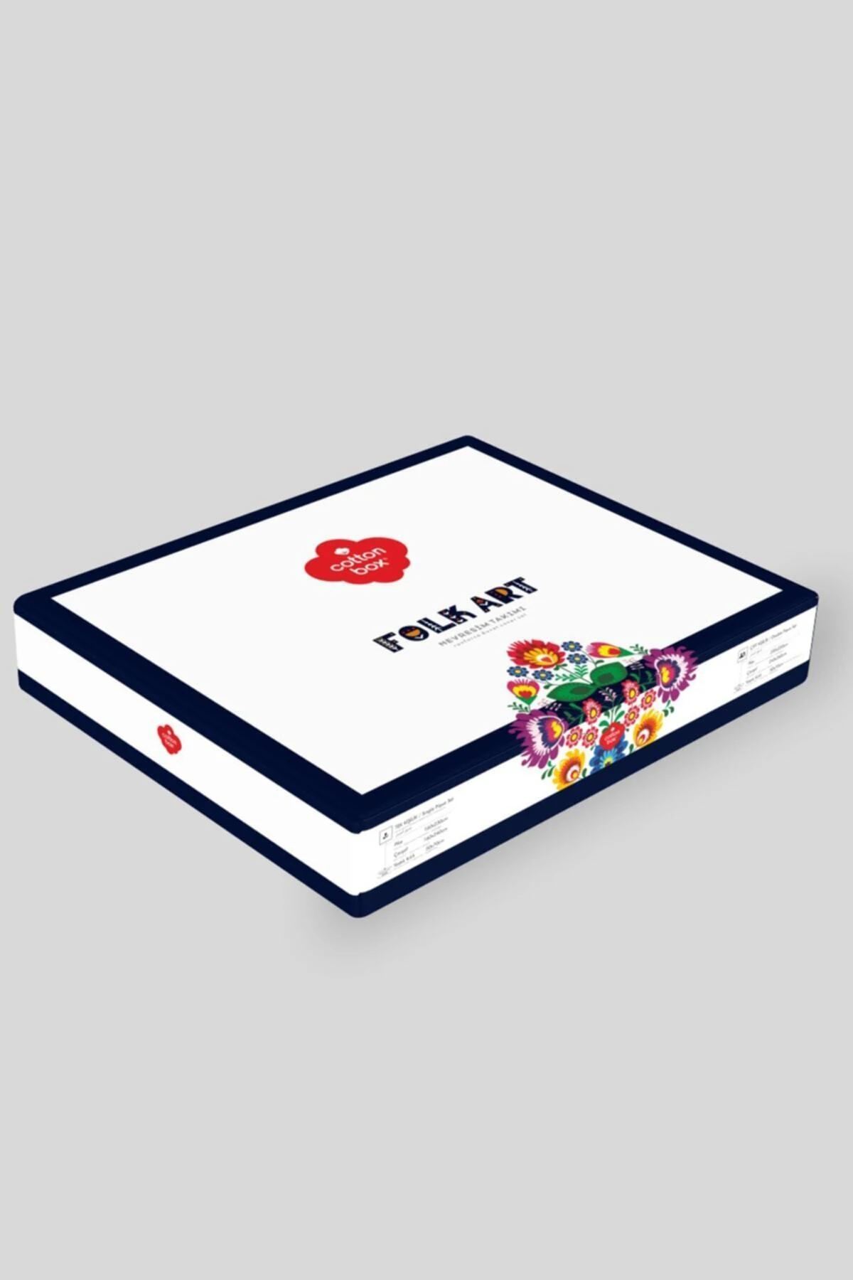 Folk Art Çift Kişilik Pamuk Nevresim Takımı Erna Petrol