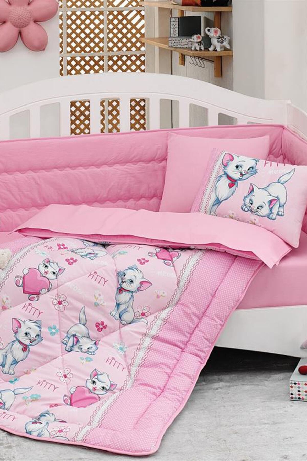 Ranforce Bebek Uyku Seti Miyav Pembe