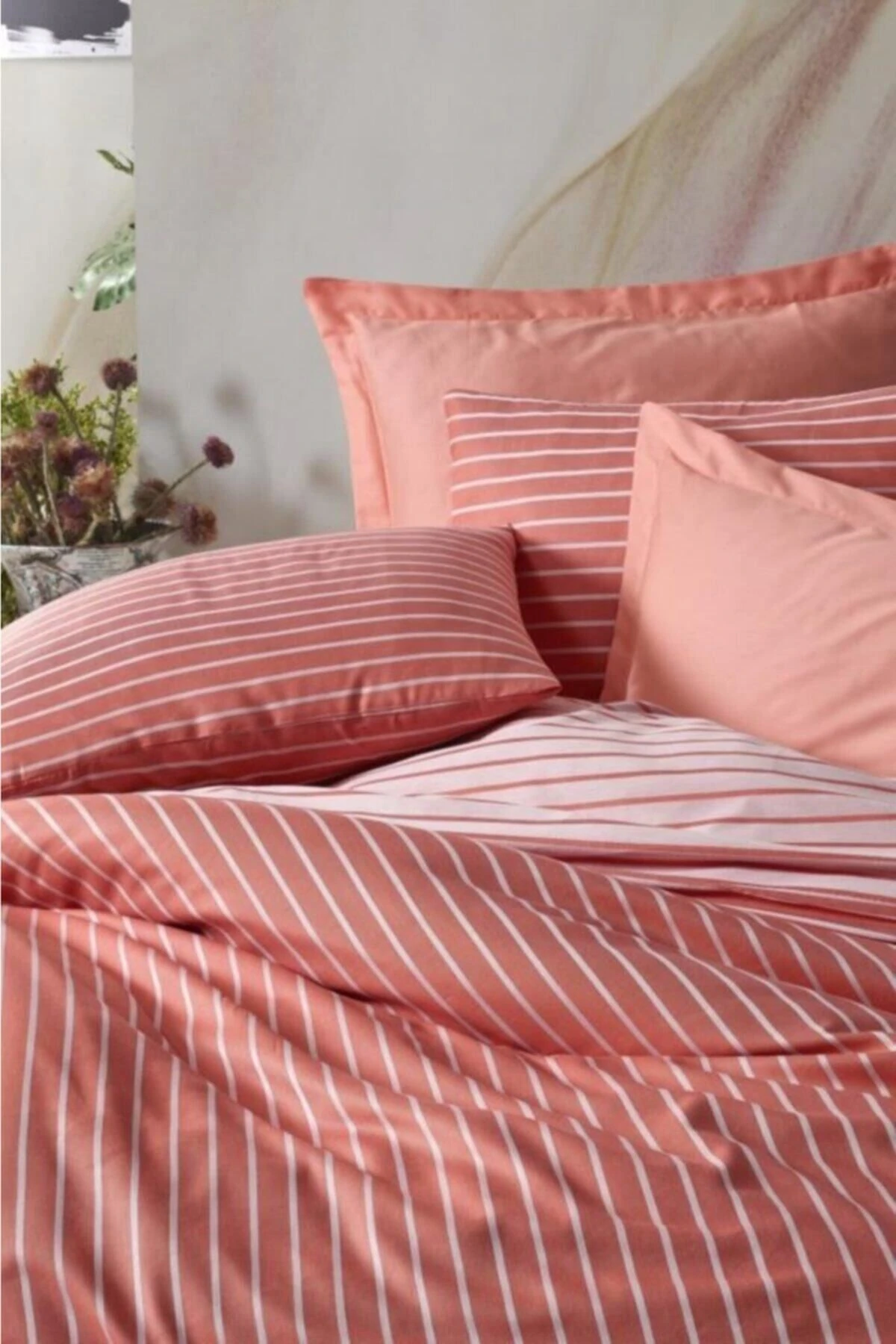 Somon Bambu Çift Kişilik Nevresim Takımı