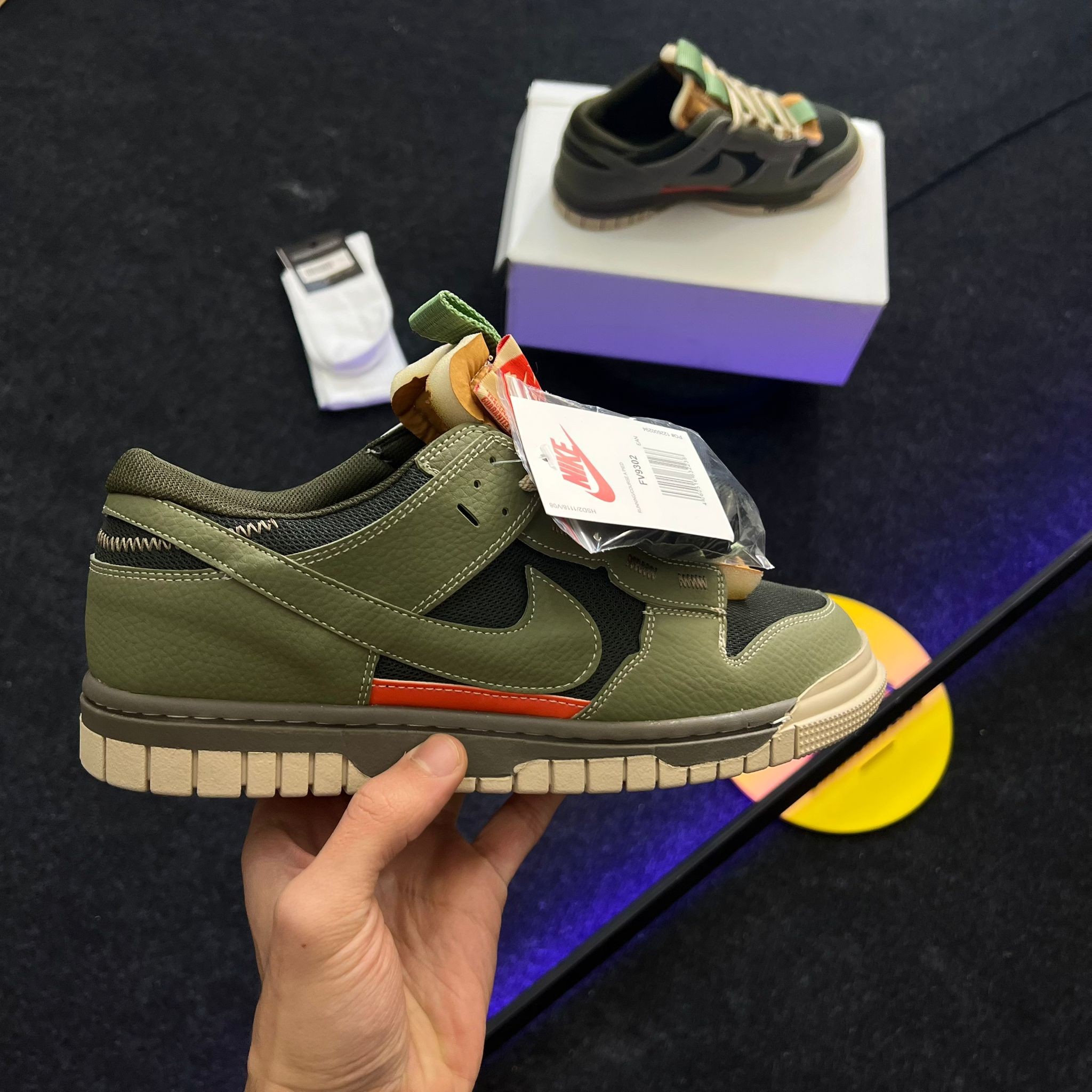 SB Air Dunk Jumbo Olive