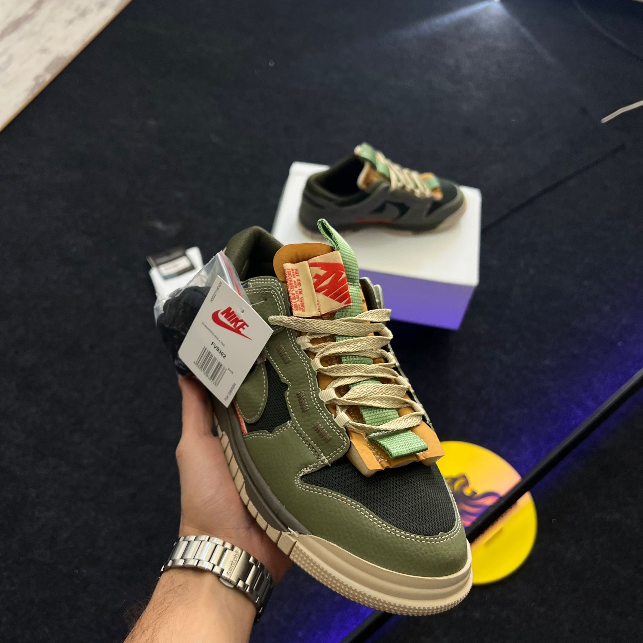 SB Air Dunk Jumbo Olive