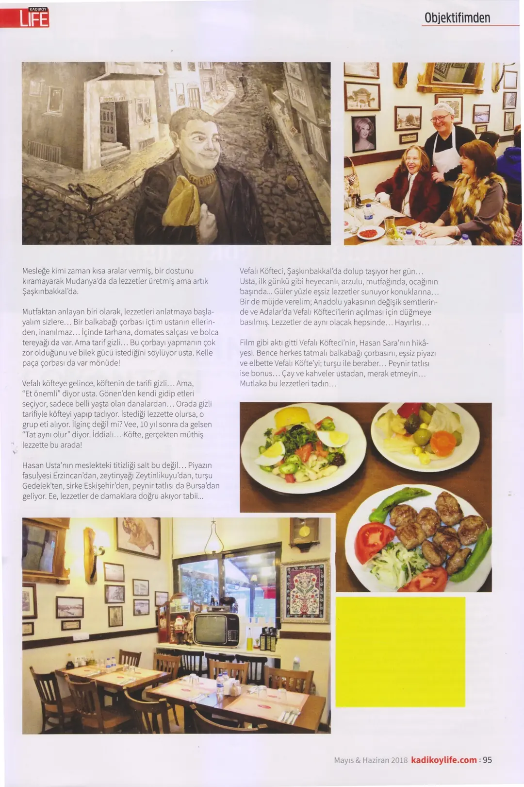 Kadıköy Life Vefalı Köfteci haberi ikinci sayfa