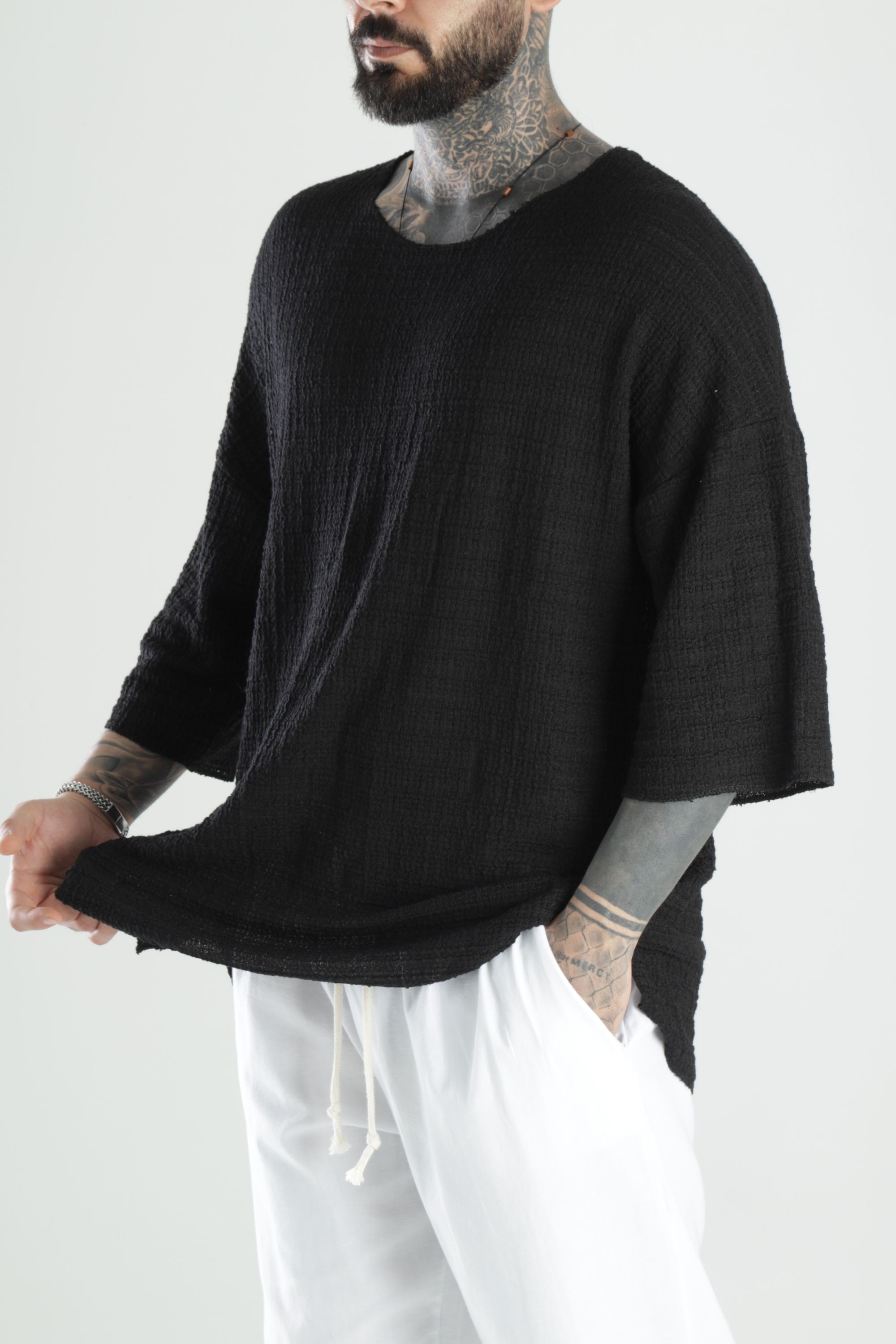 Likralı Oversize T-Shirt 