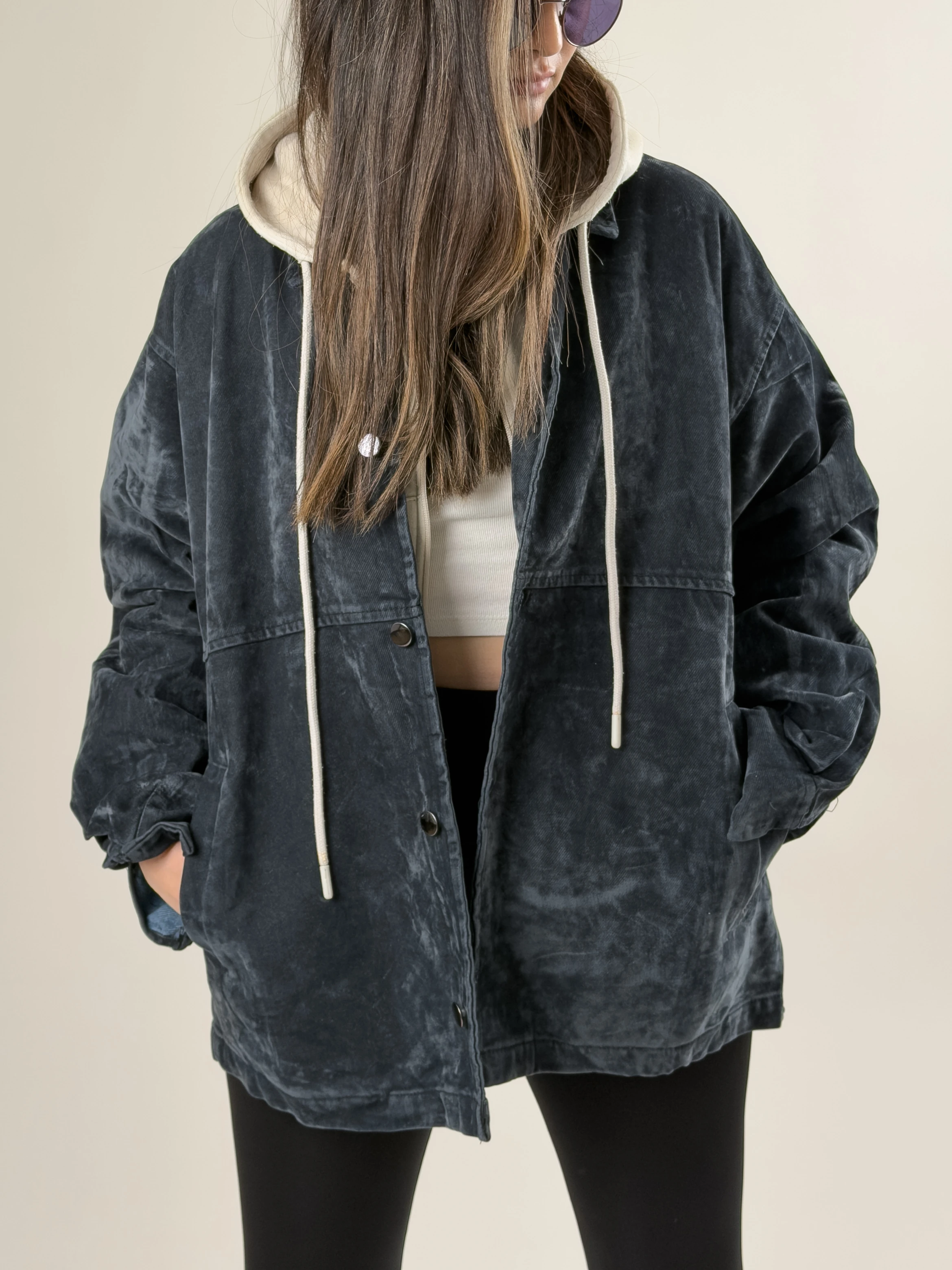 Kadın Füme Süet Ceket COC2624