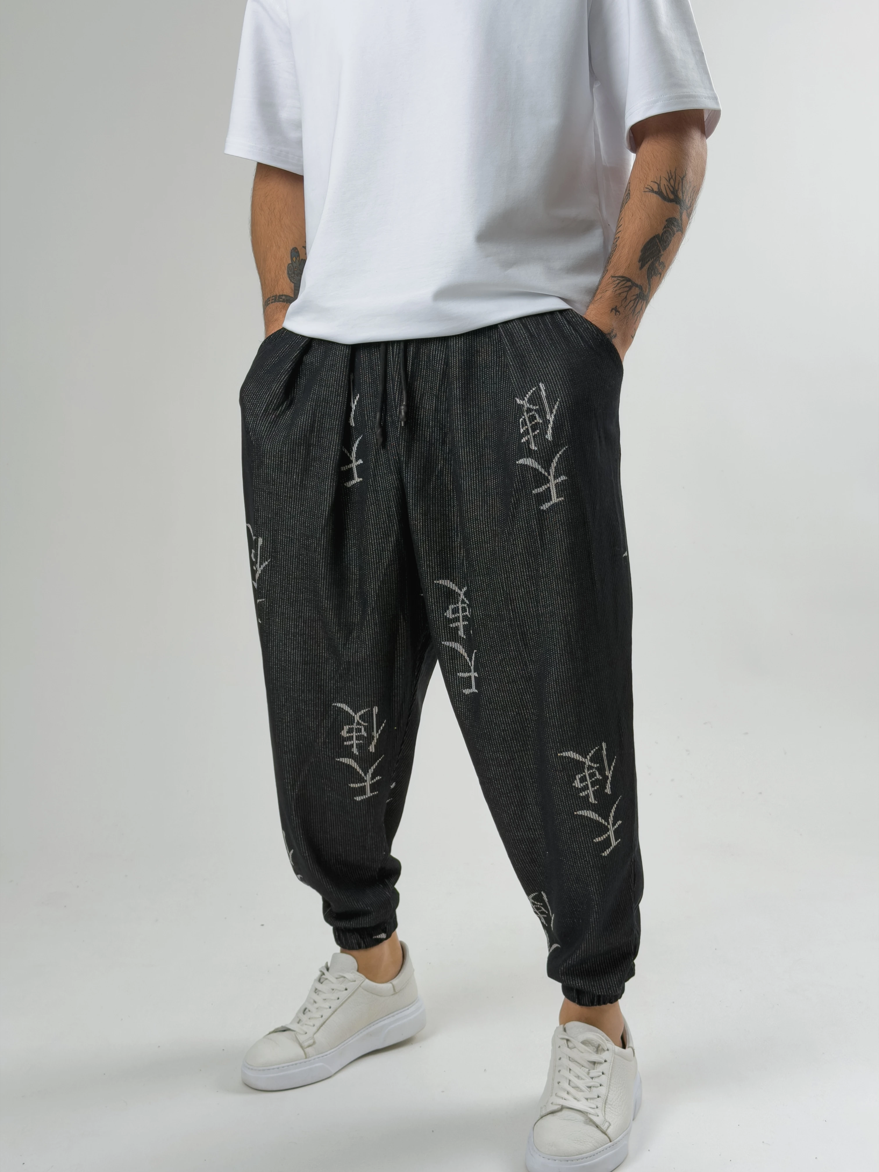 Erkek Chinese Pileli Yarım Şalvar COC2583