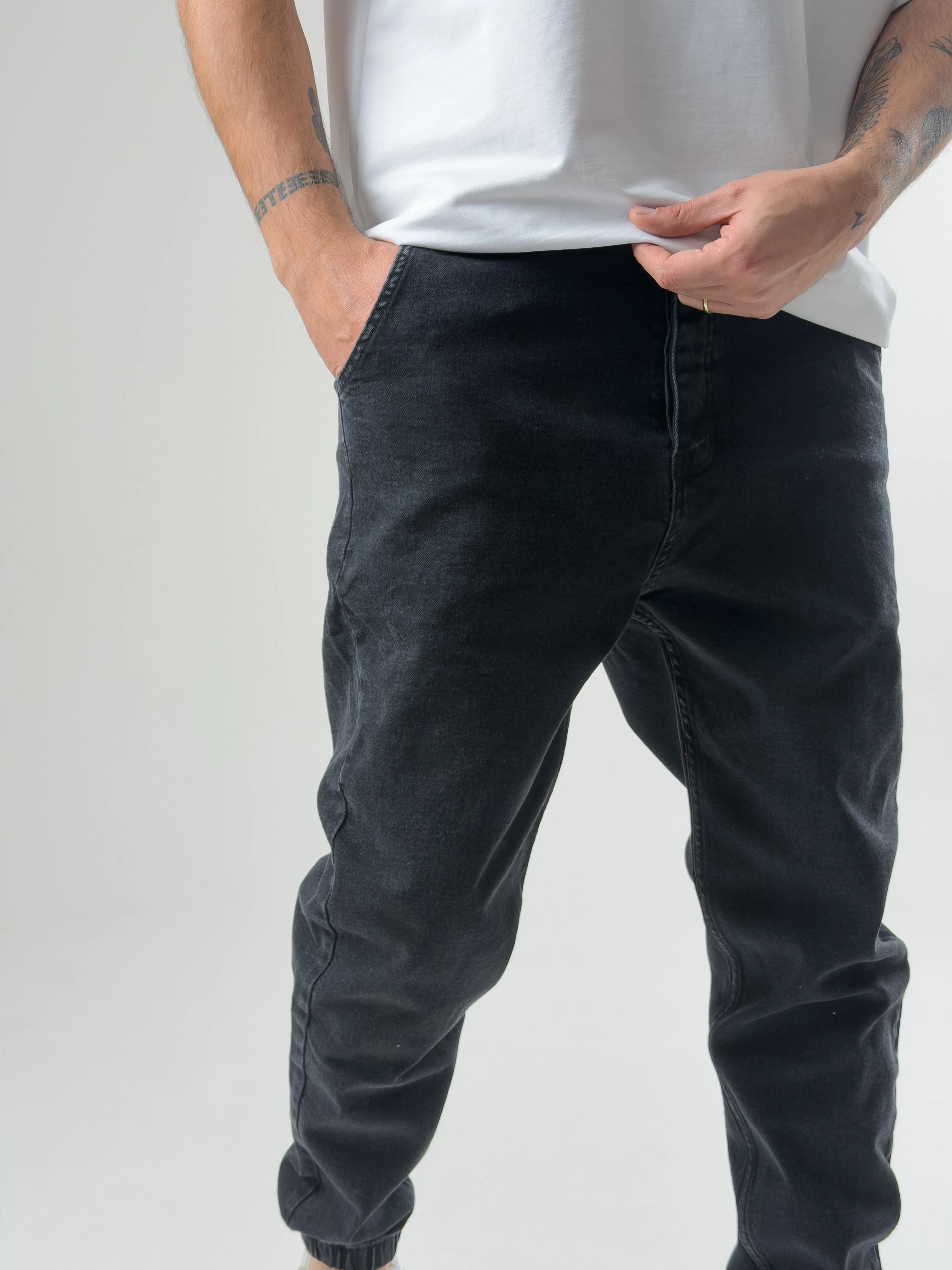 Erkek Antrasit Kot Jogger Pantolon COC2582