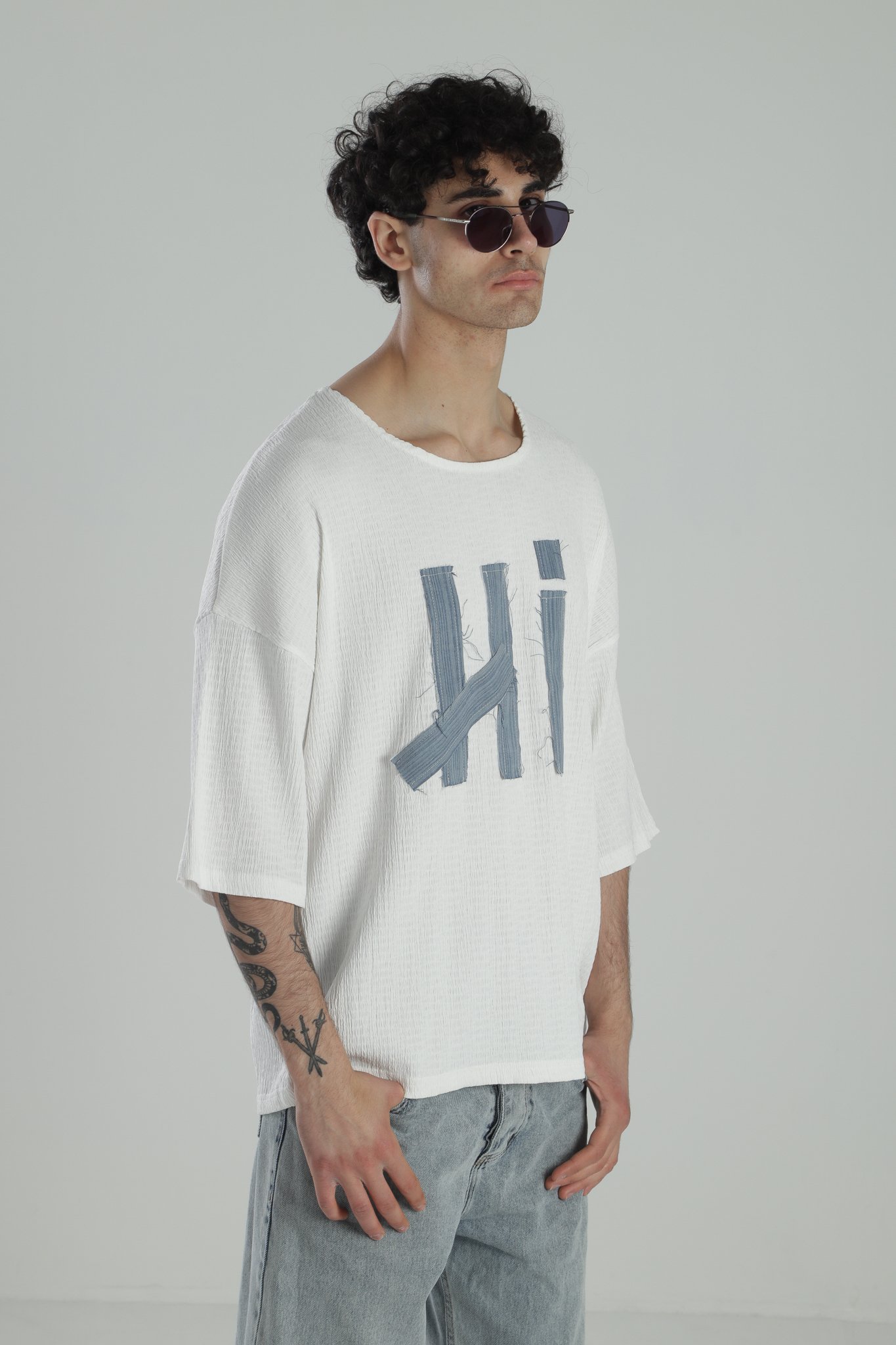 Bürümcük Kumaş Bohem T-Shirt