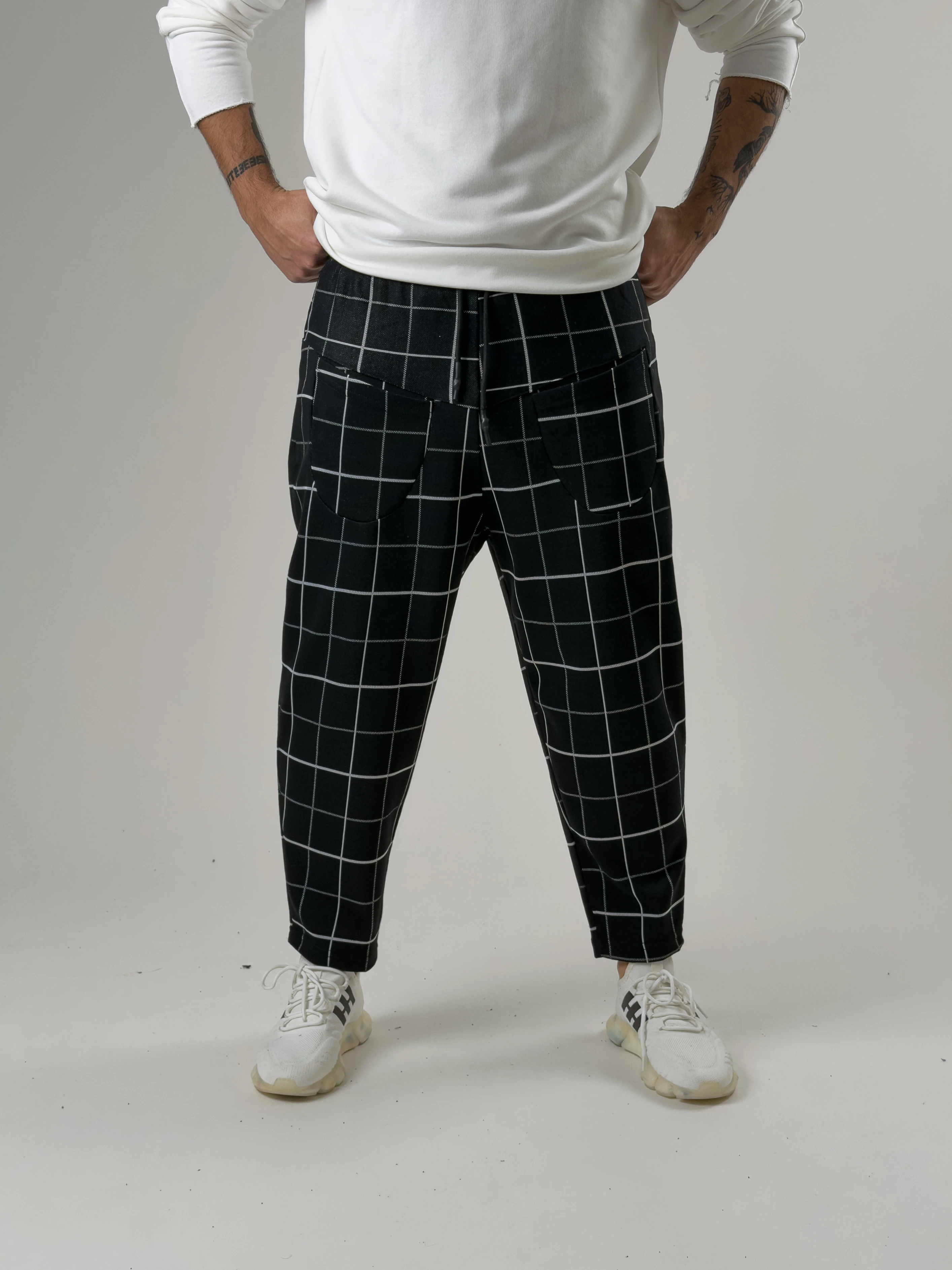 Ön Cep Detaylı Desenli Erkek Baget Pantolon COC2601