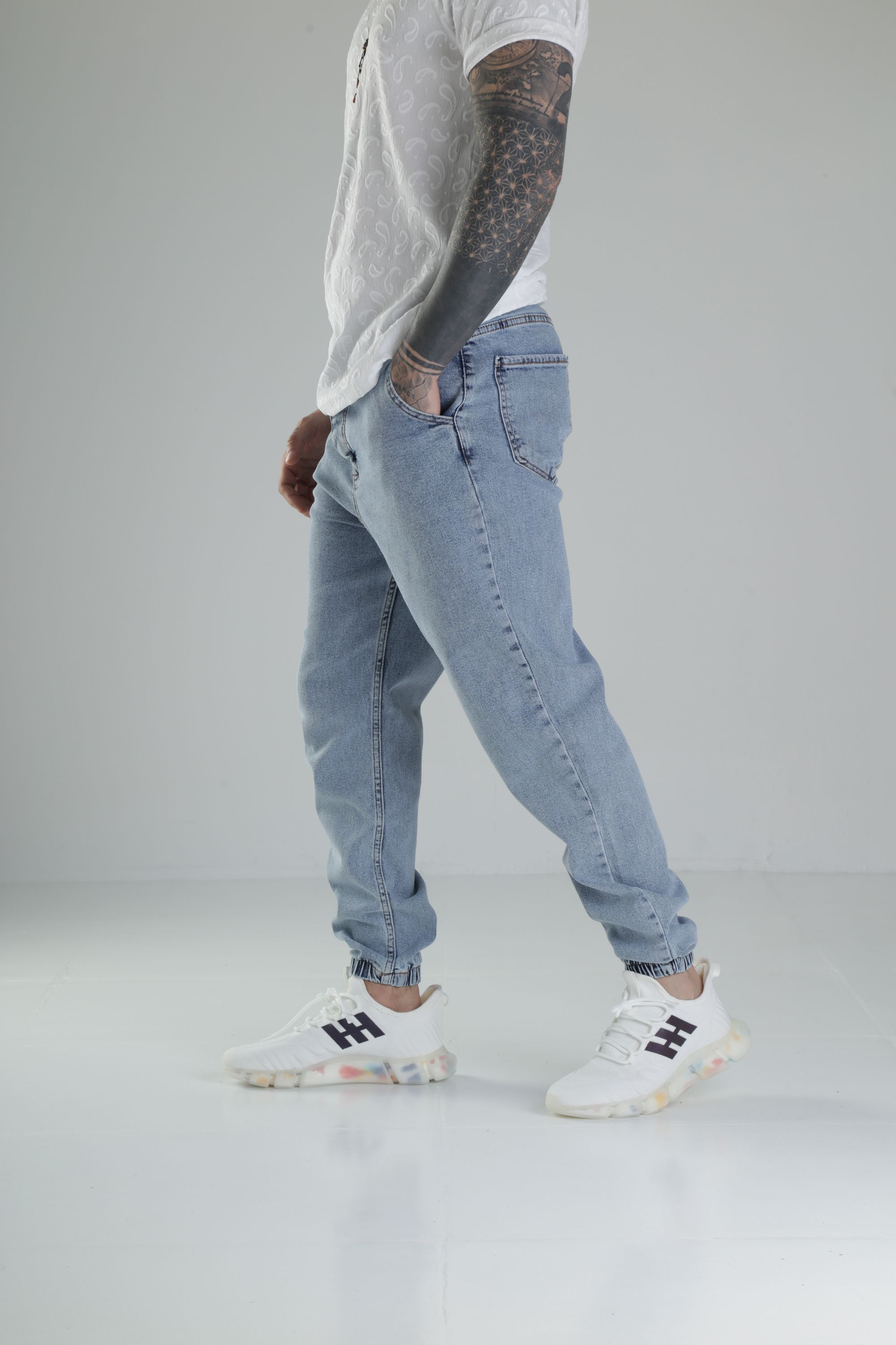 Buz Mavisi Jogger Kot Pantolon