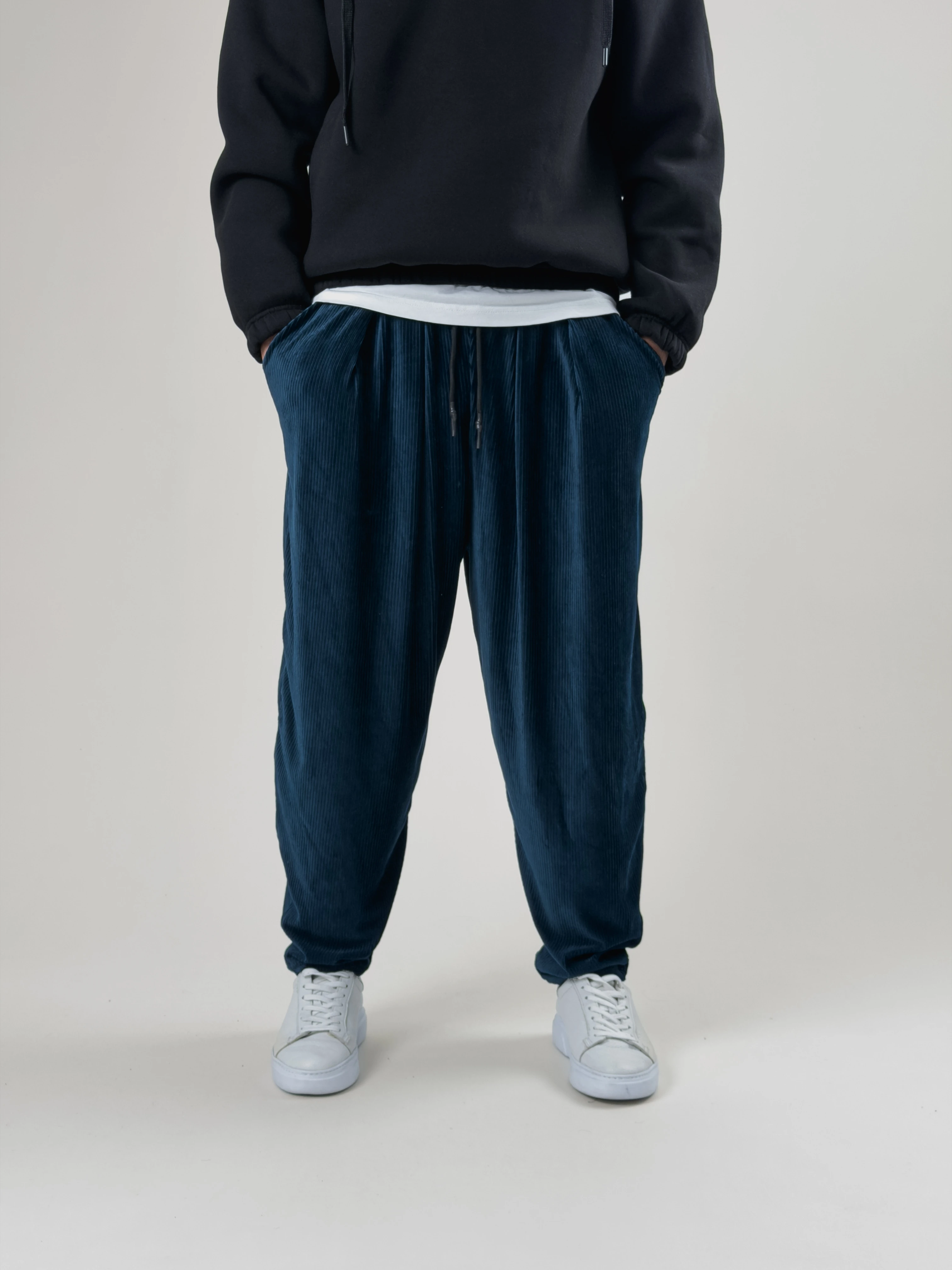 Petrol Pileli Erkek Yarım Şalvar COC2560