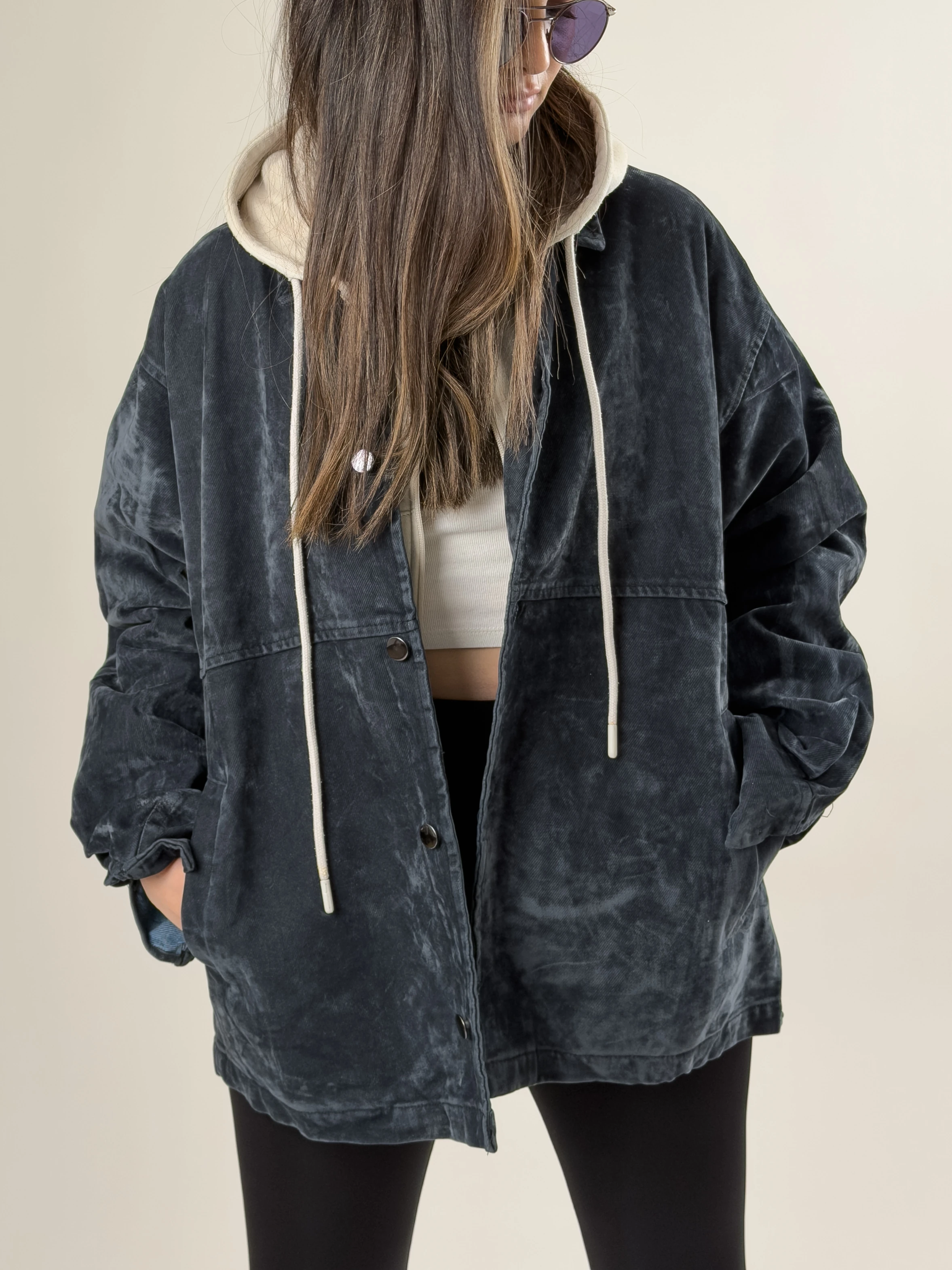 Kadın Füme Süet Ceket COC2624