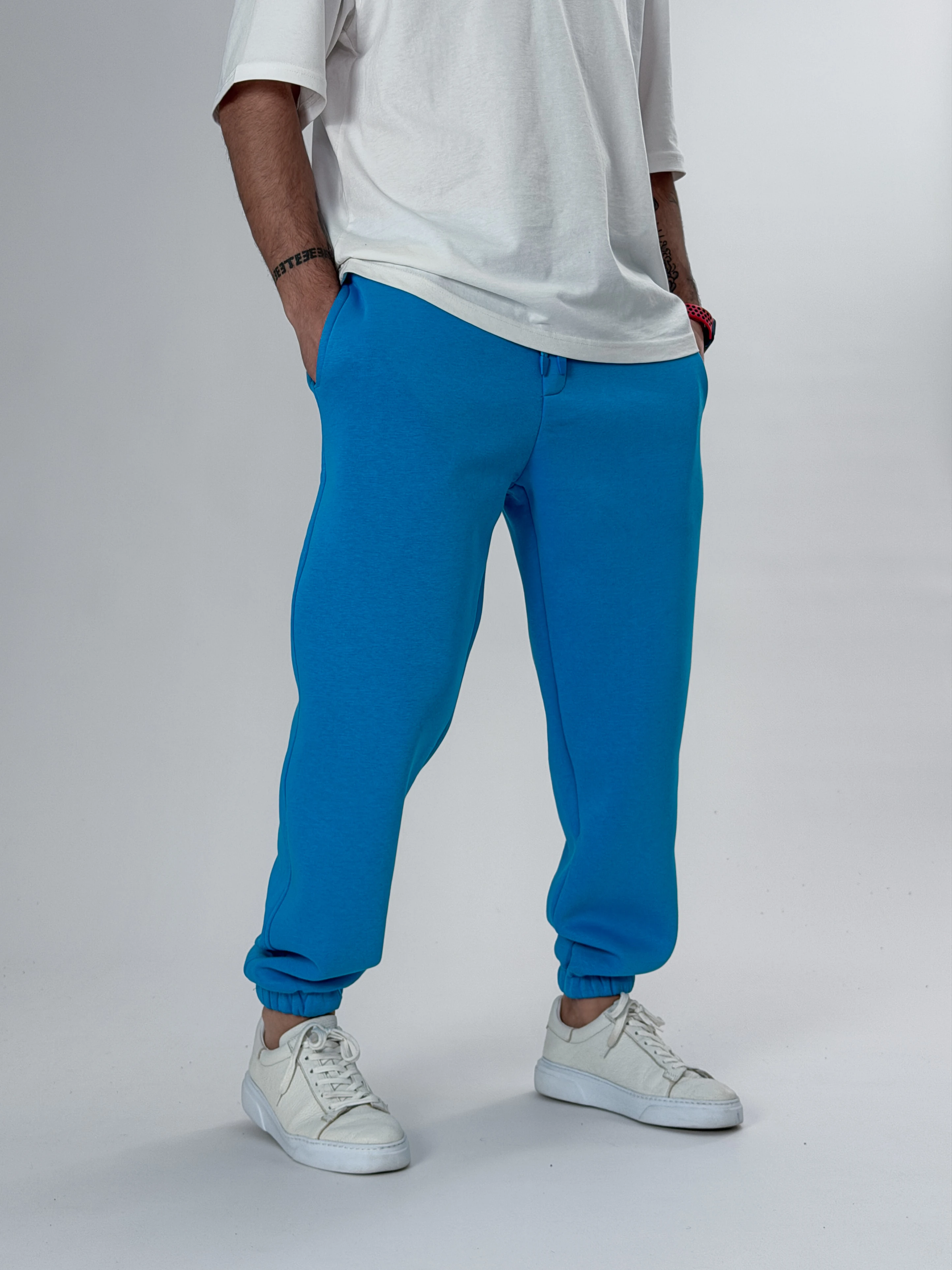 Şardonlu Mavi Erkek Jogger Eşofman COC2553