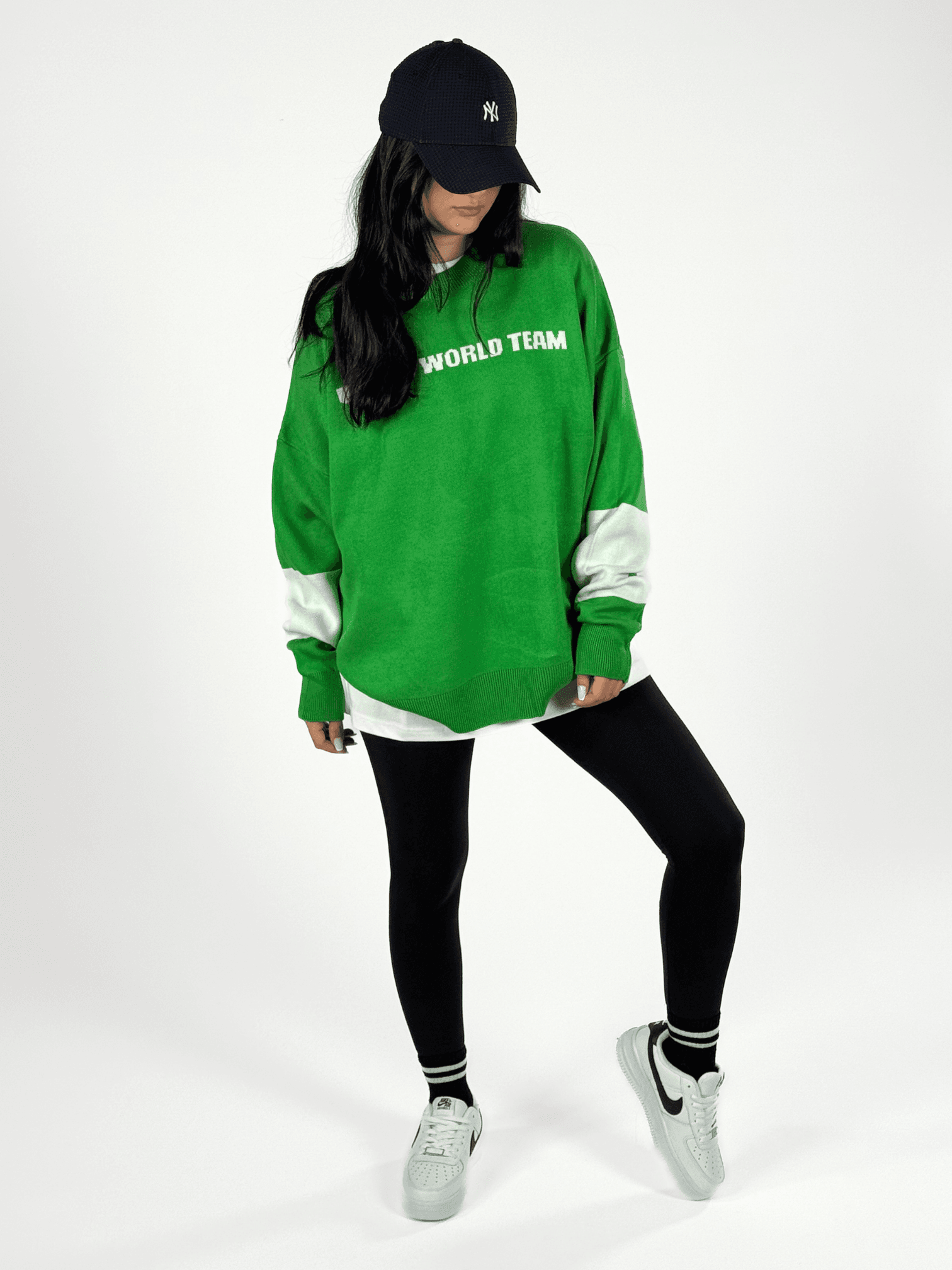 Oversize New York Kadın Triko Sweat