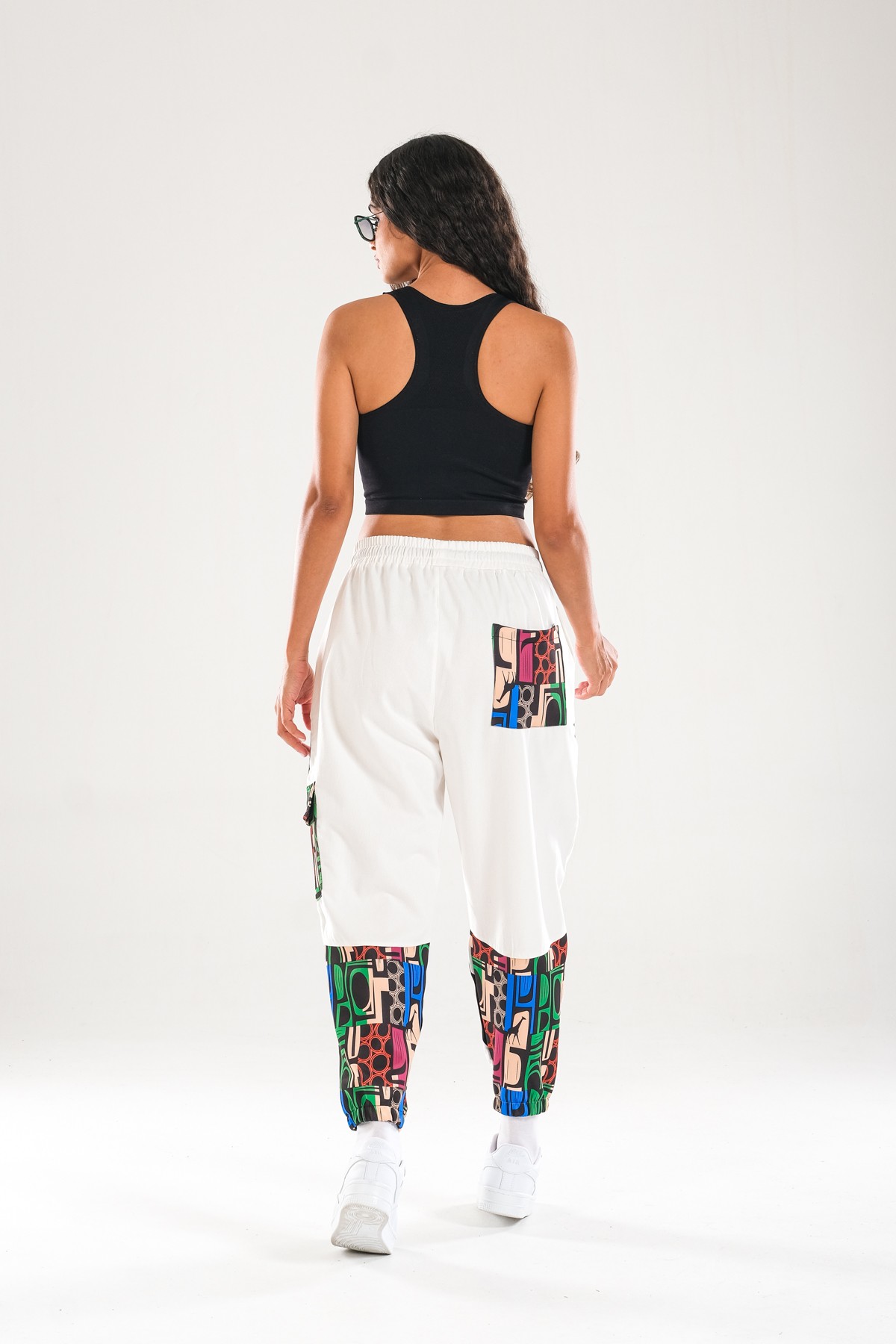 Neon Desenli Jogger Pantolon