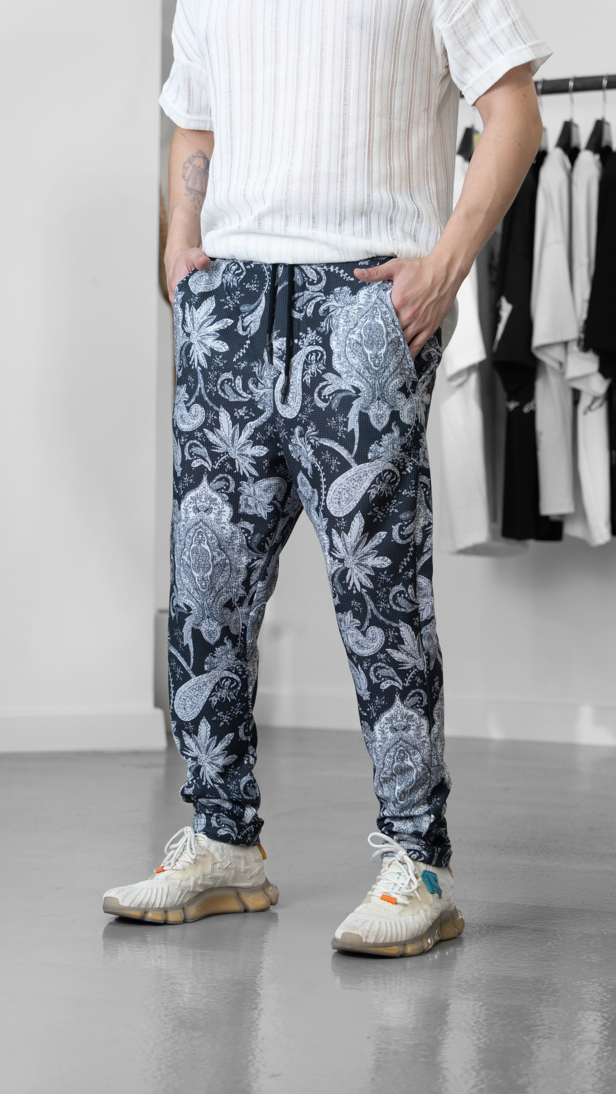 Etnik Desenli Jogger Pantolon