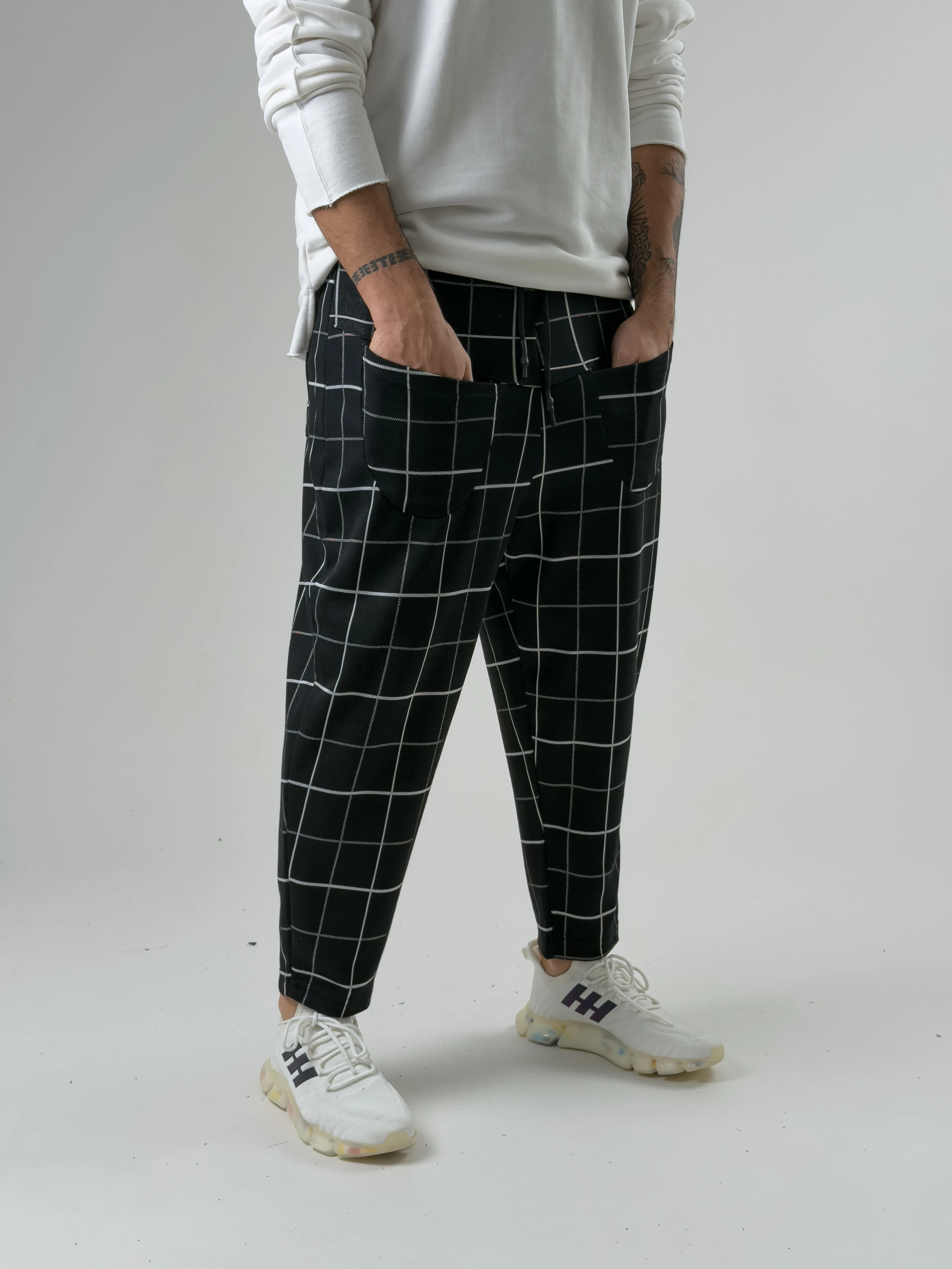 Ön Cep Detaylı Desenli Erkek Baget Pantolon COC2601