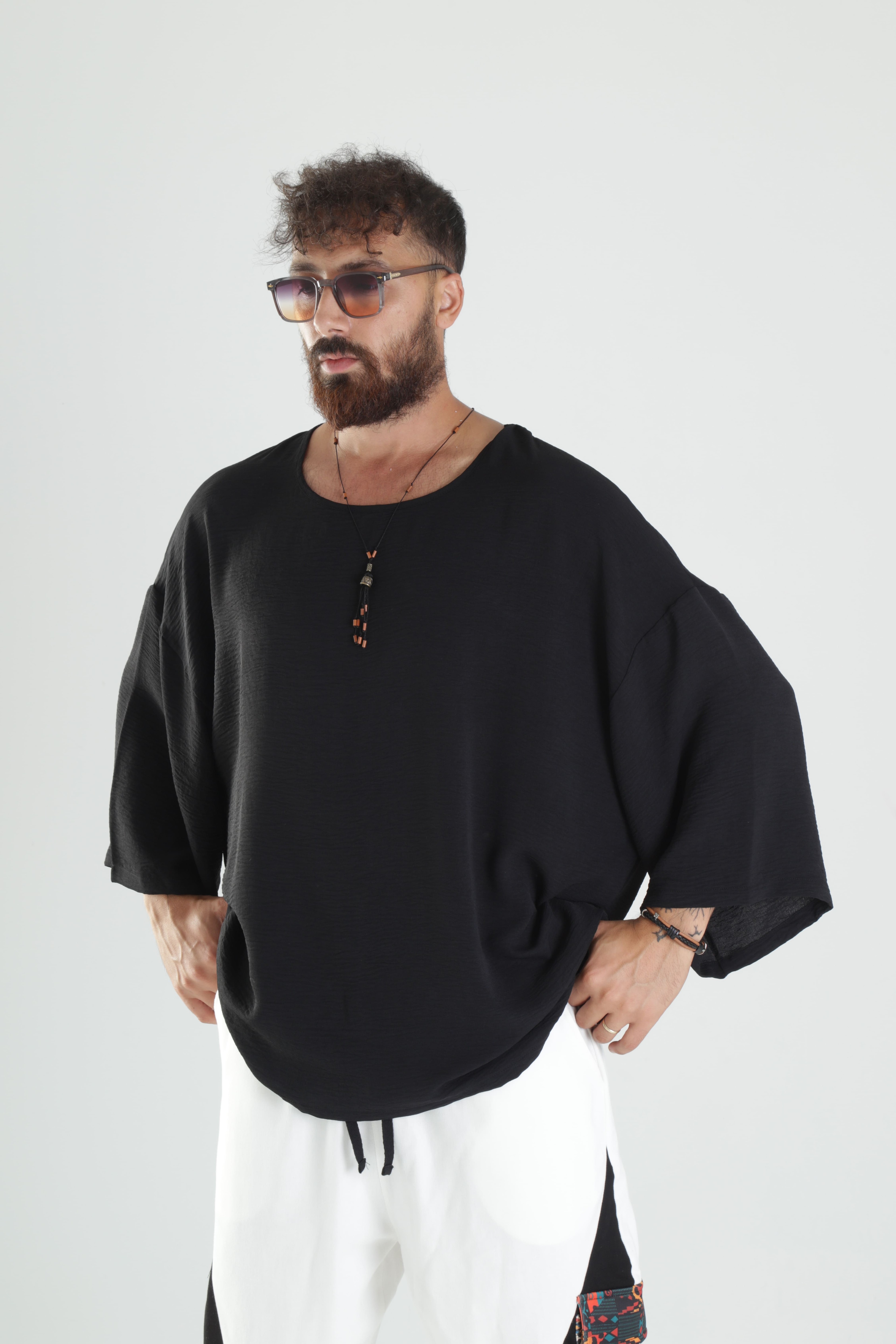 Aerobin Keten Oversize T-Shirt
