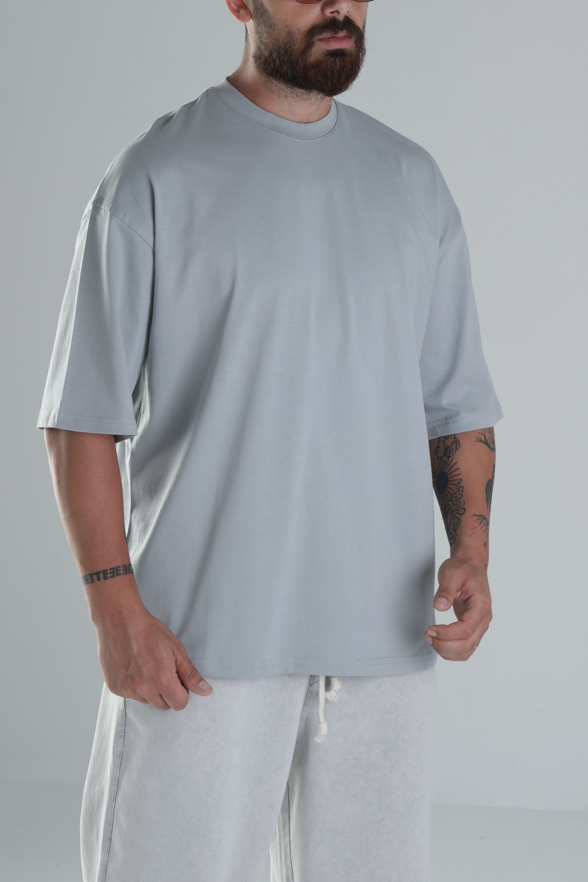 Gri Oversize T-Shirt
