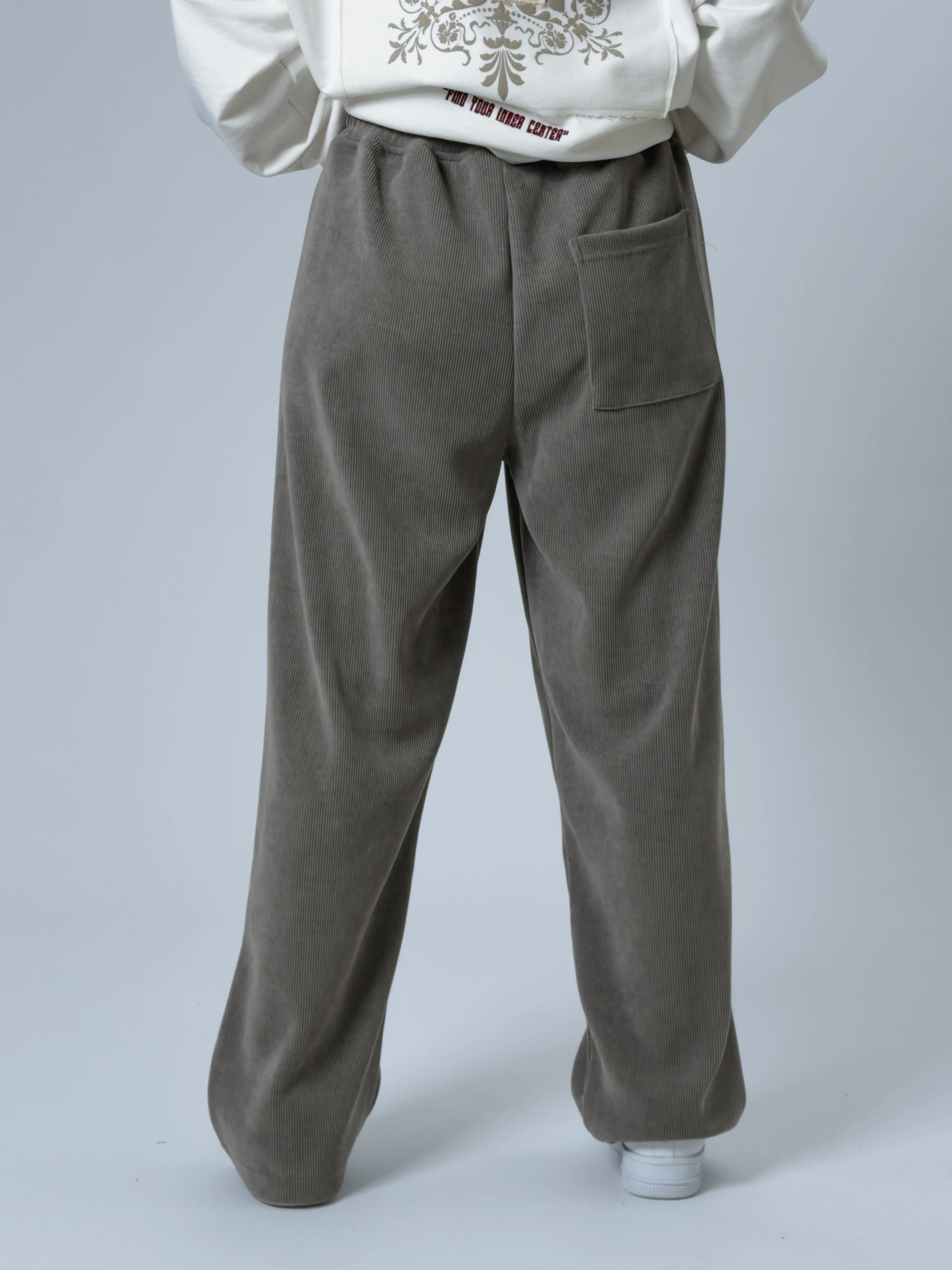 Oversize Gri Kadın Baggy Eşofman COC2532