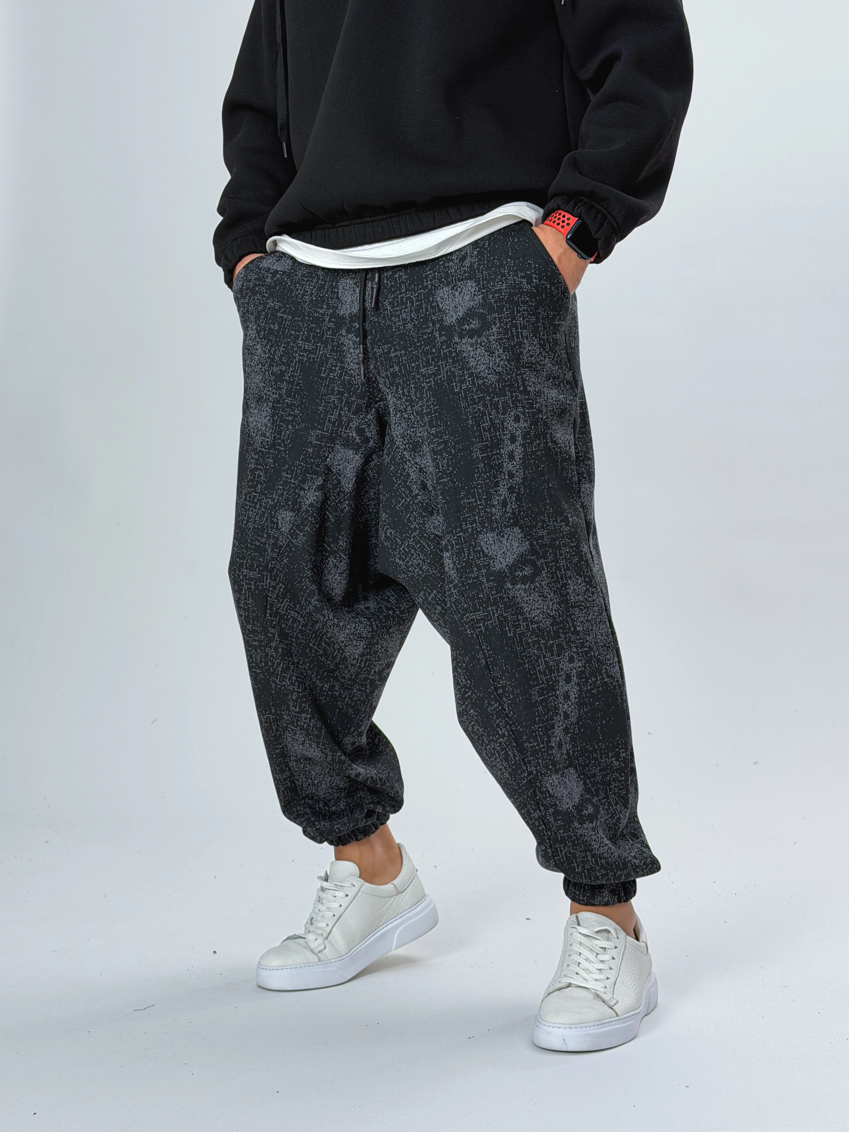 Desenli Erkek Spor Şalvar COC2529