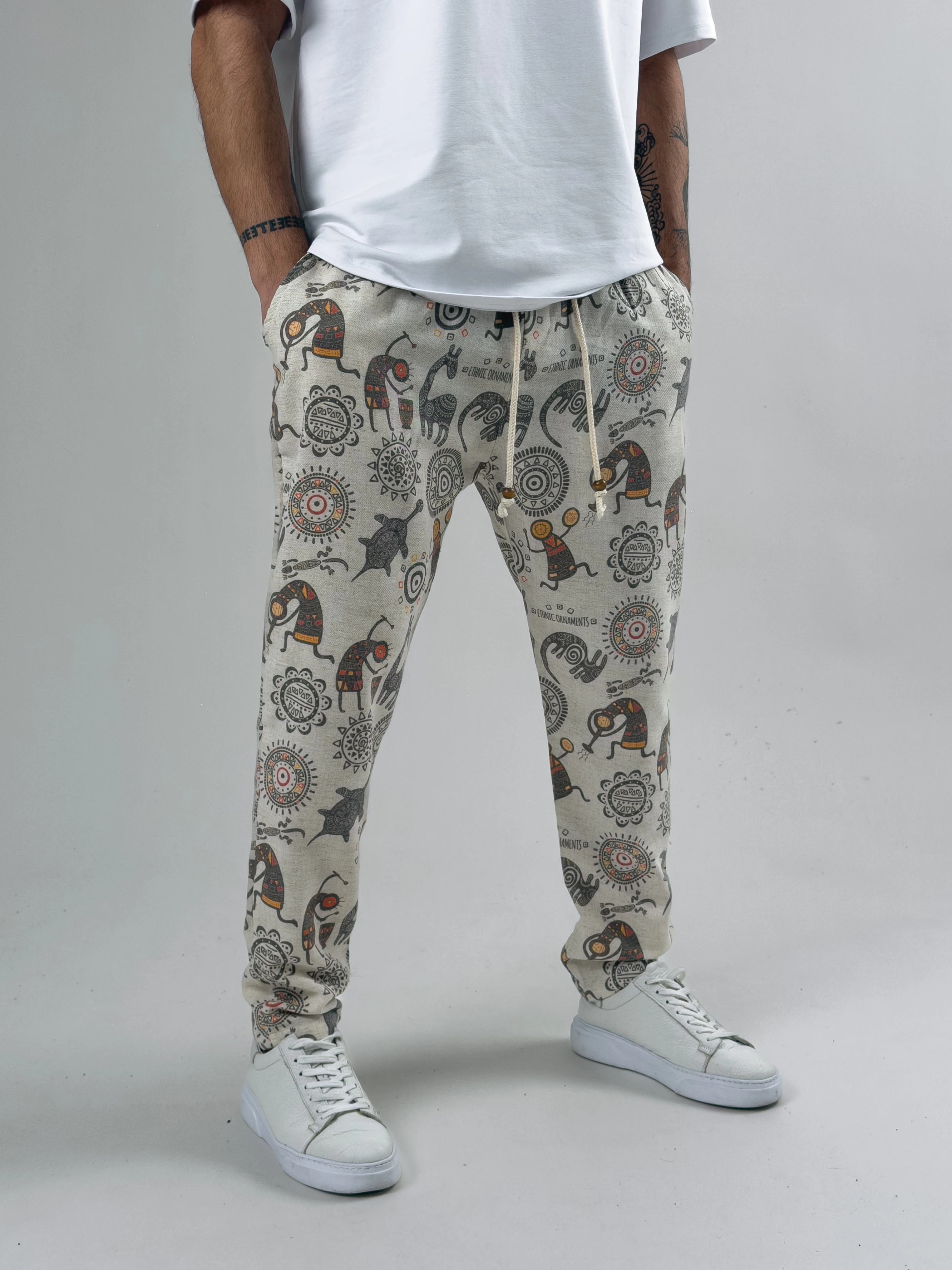 Cocopelli Desenli Baget Pantolon COC2584