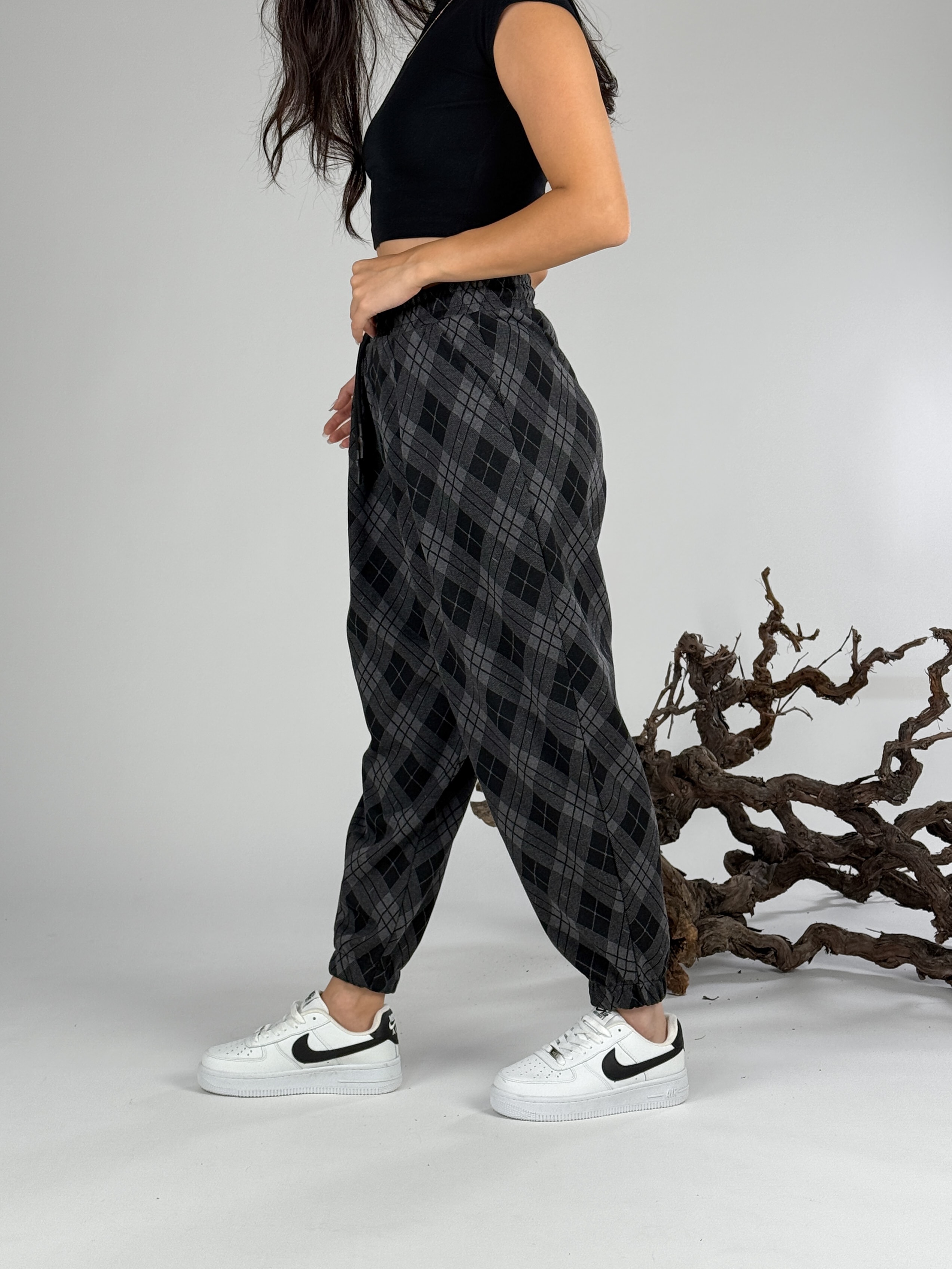 Desenli Kadın Jogger Pantolon
