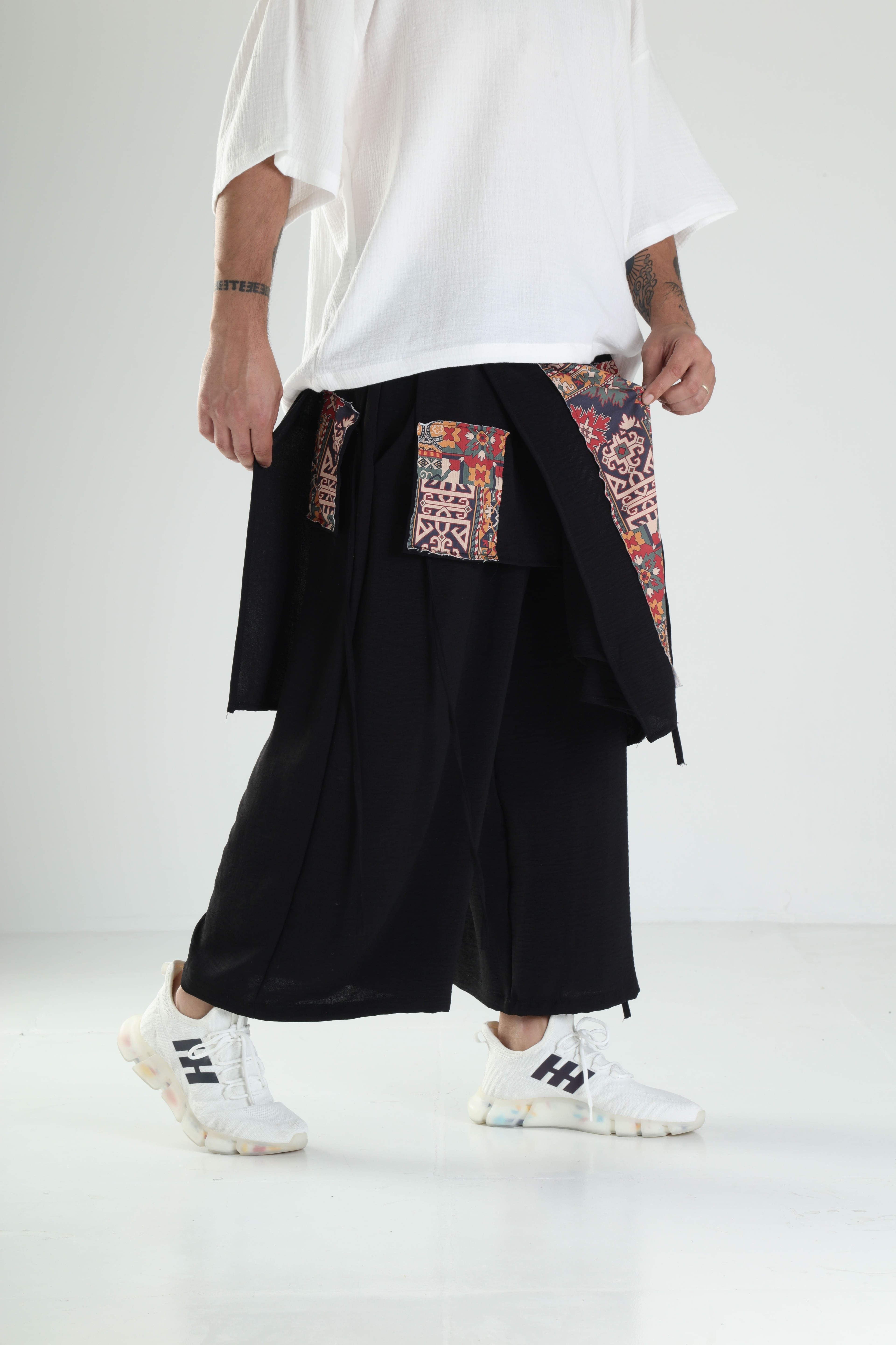 Etnik Desenli Tokyo Şalvar Pantolon