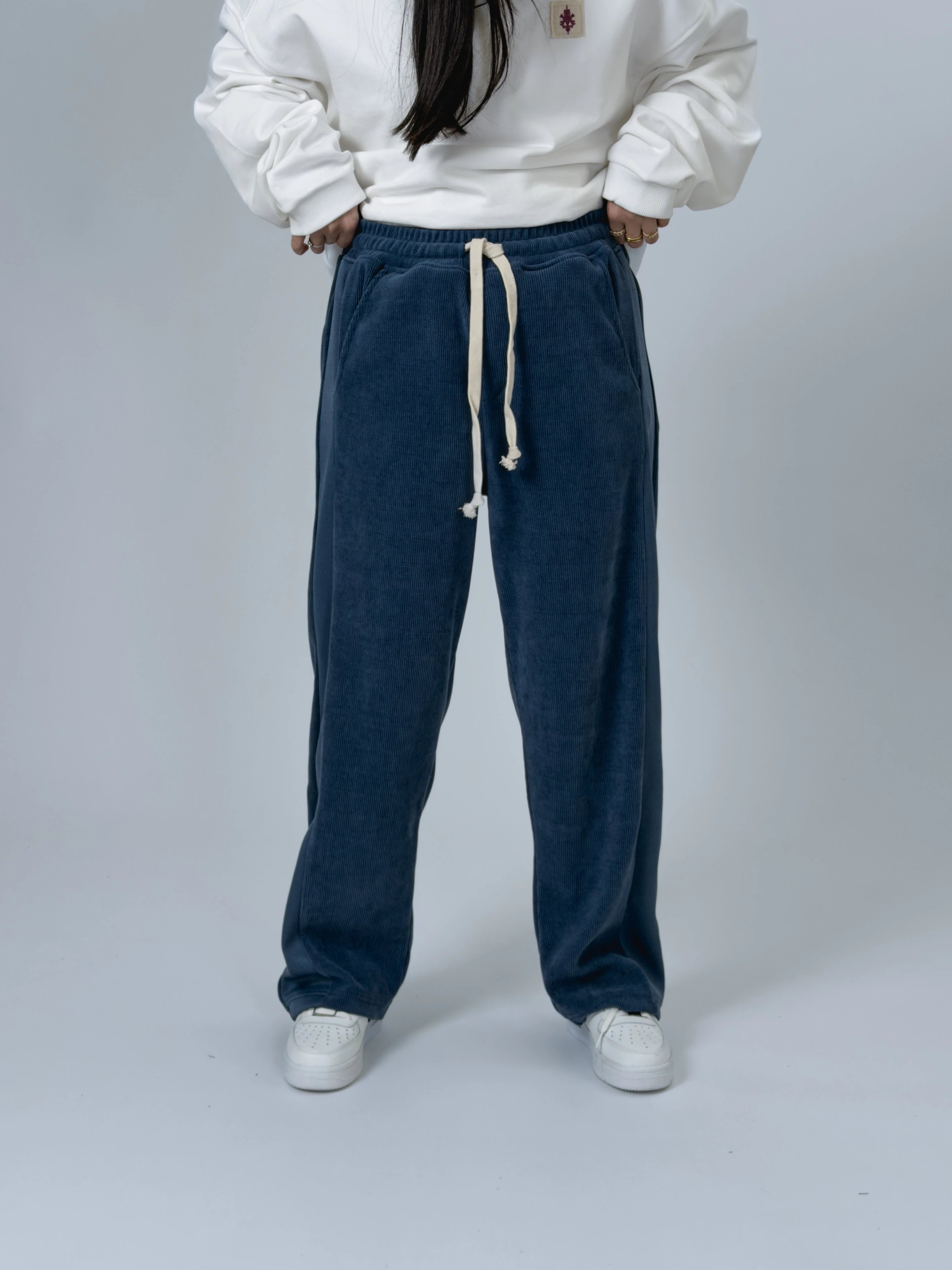 Oversize Lacivert Kadın Baggy Eşofman COC2534