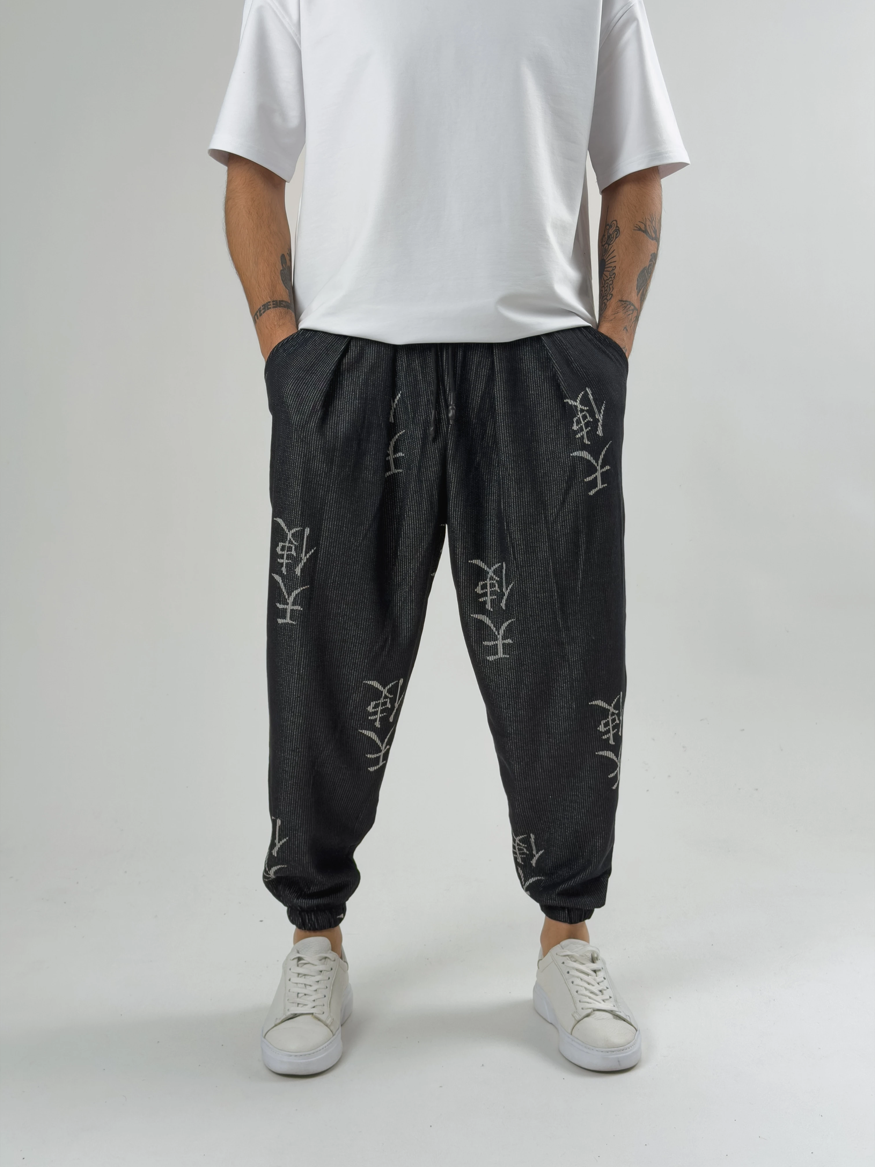 Erkek Chinese Pileli Yarım Şalvar COC2583