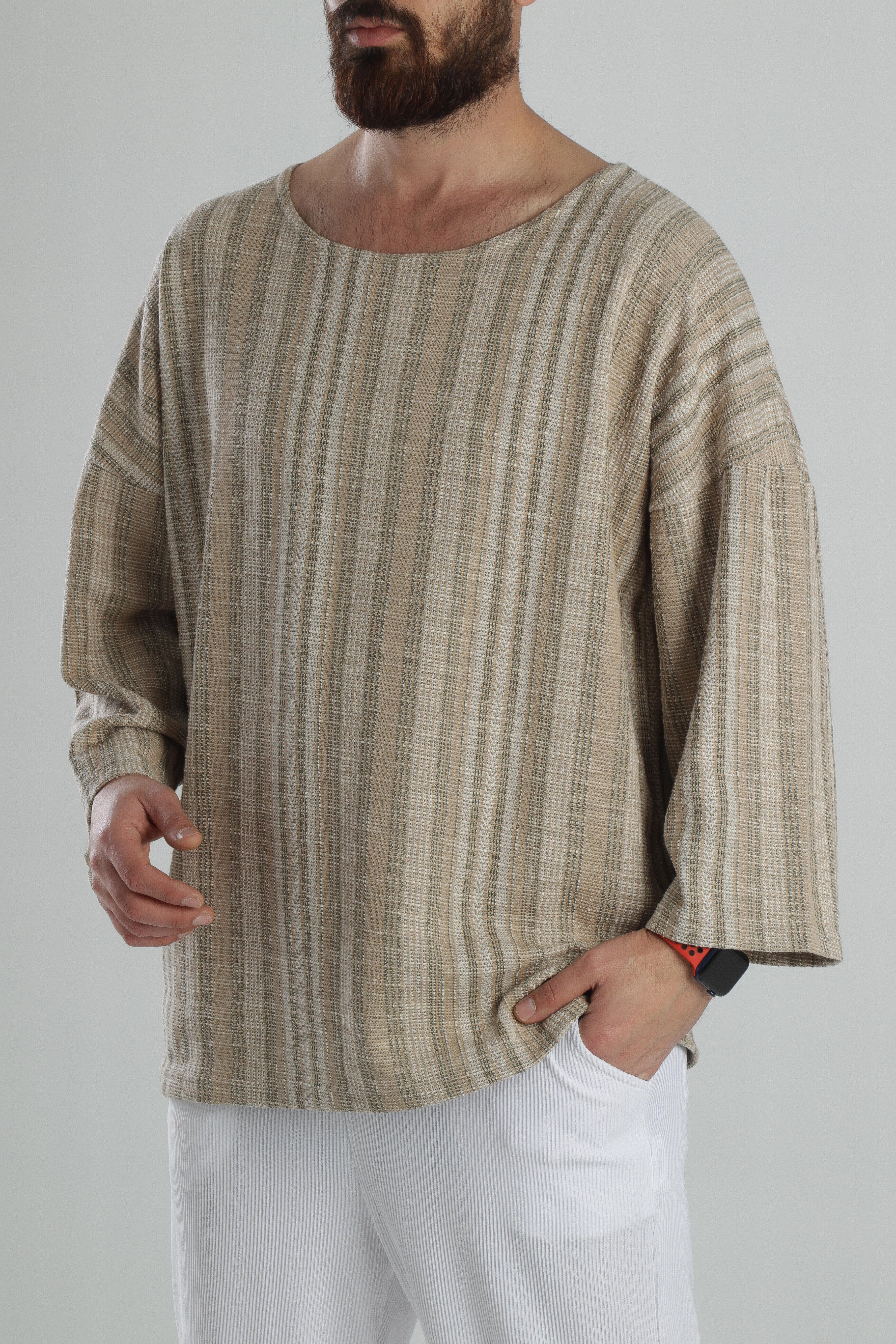 Yeşil Fakir Kol T-Shirt
