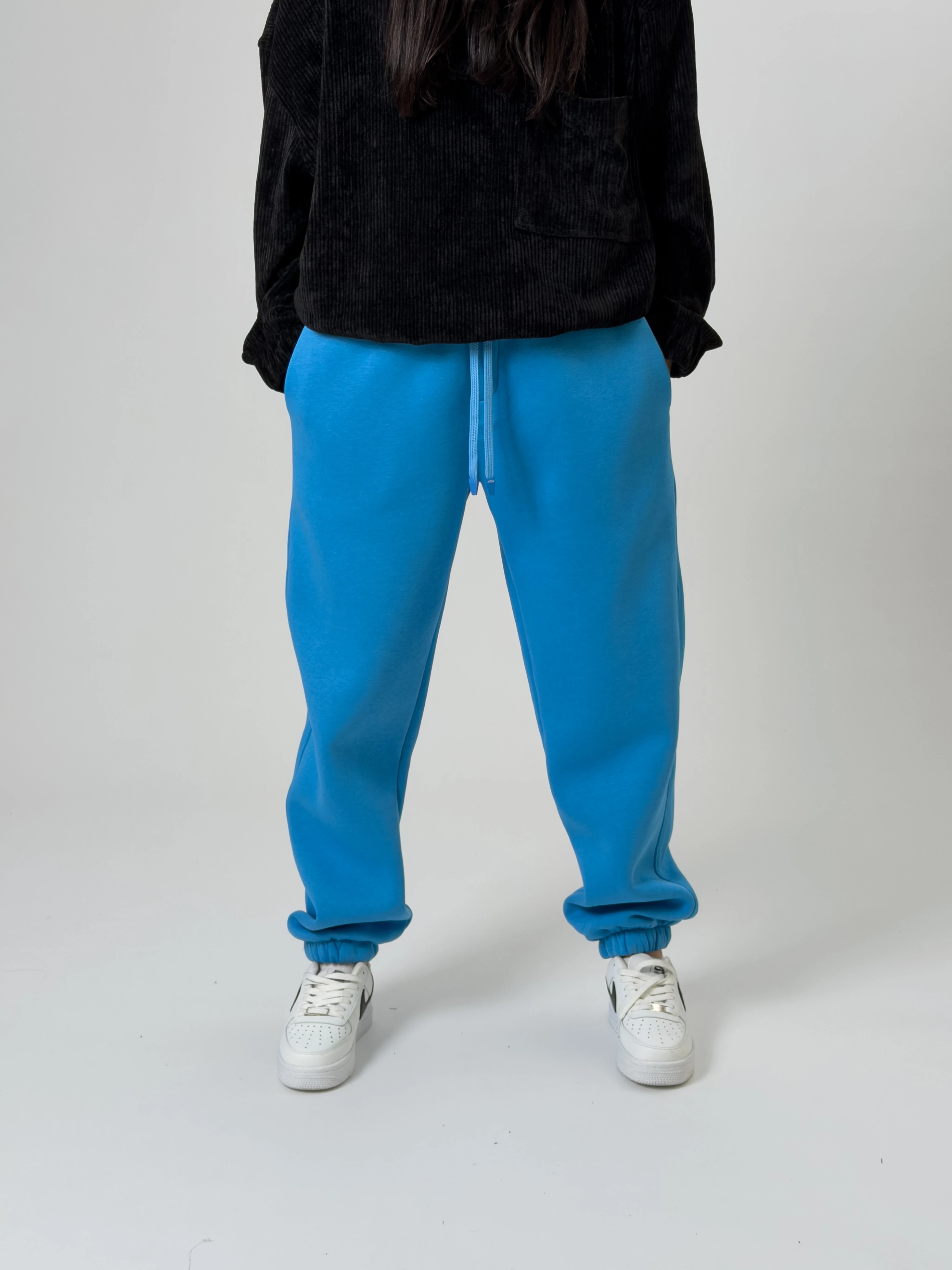 Şardonlu Mavi Kadın Jogger Eşofman COC2540