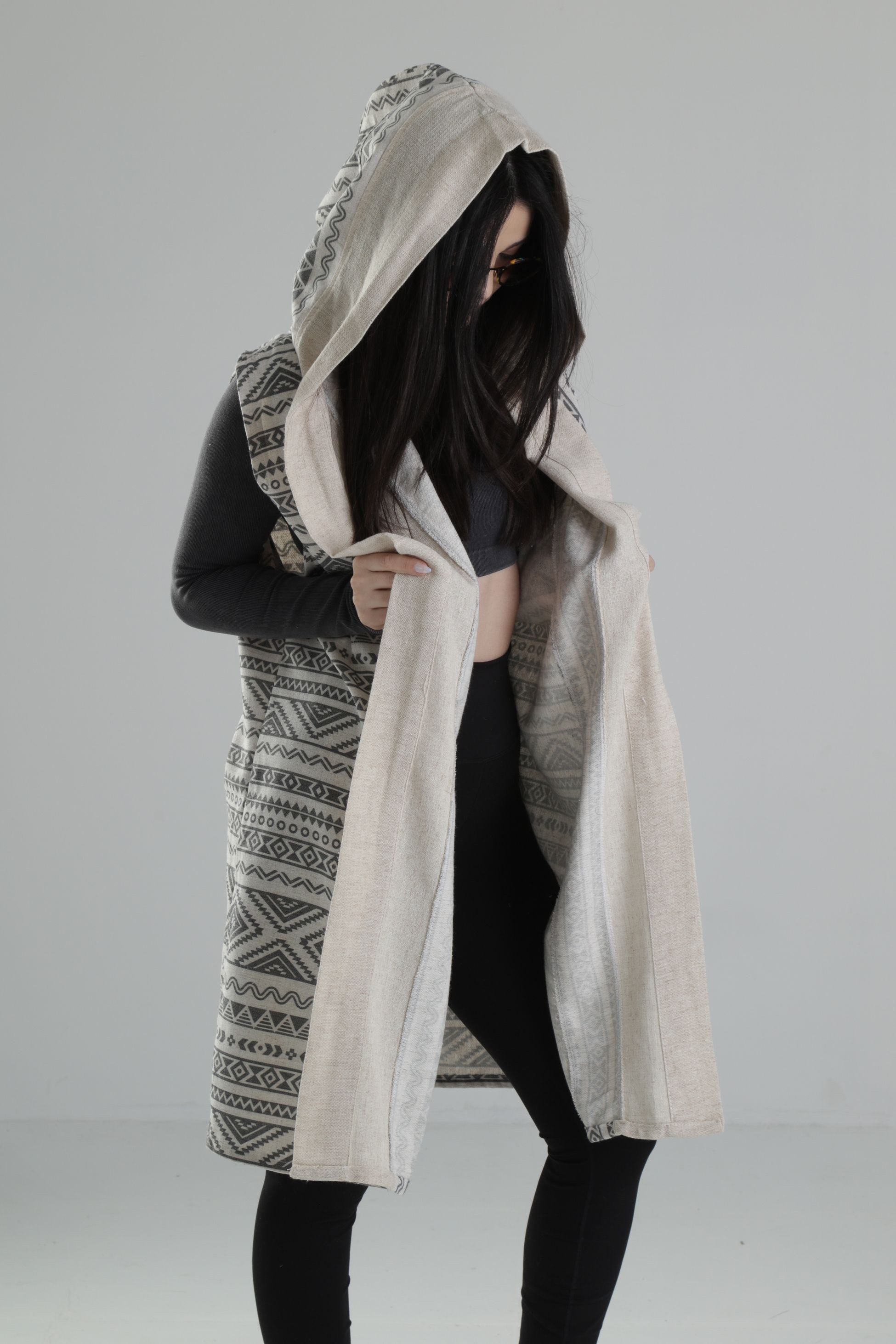 Etnik Desenli Kimono