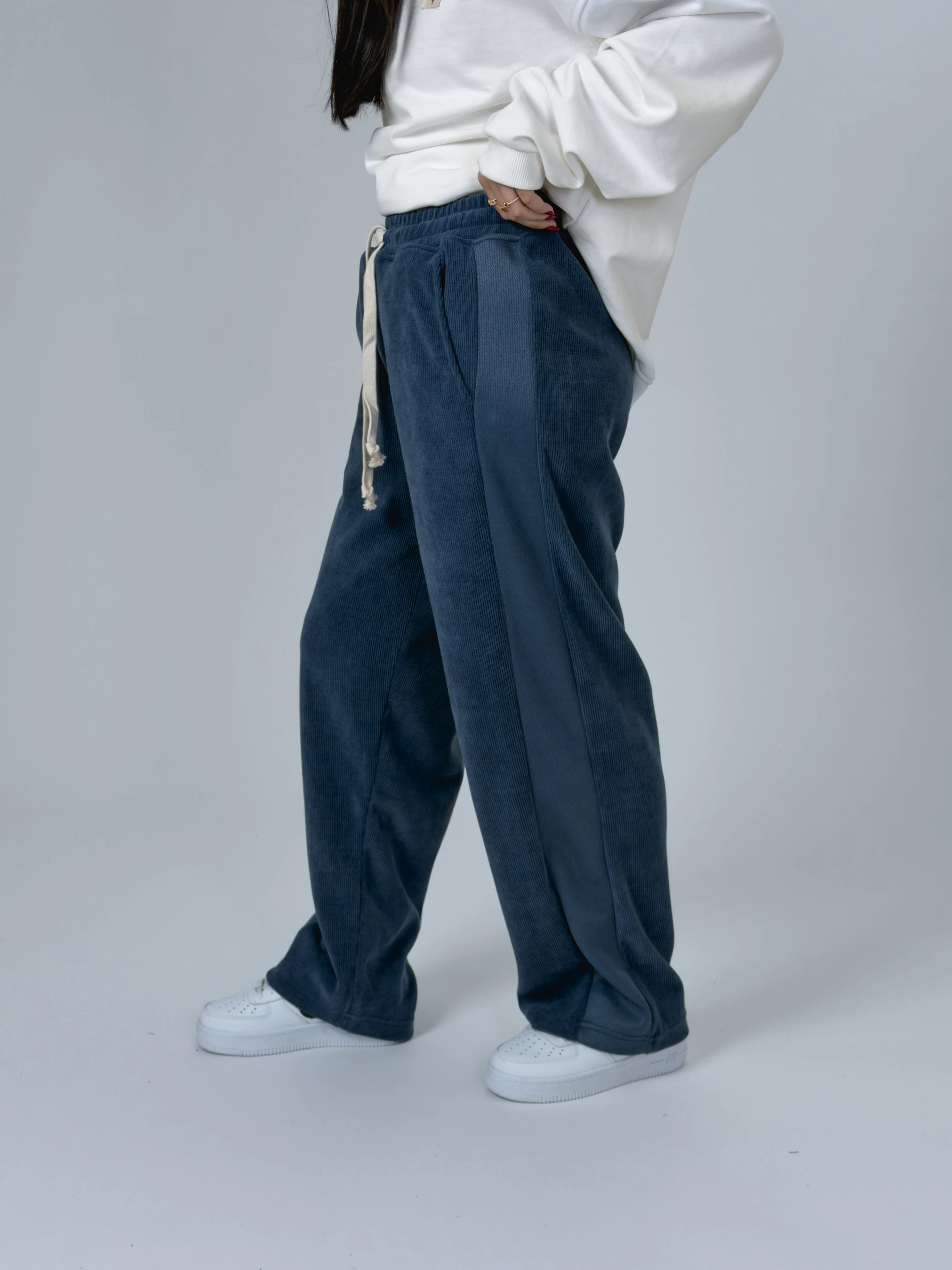 Oversize Lacivert Kadın Baggy Eşofman COC2534